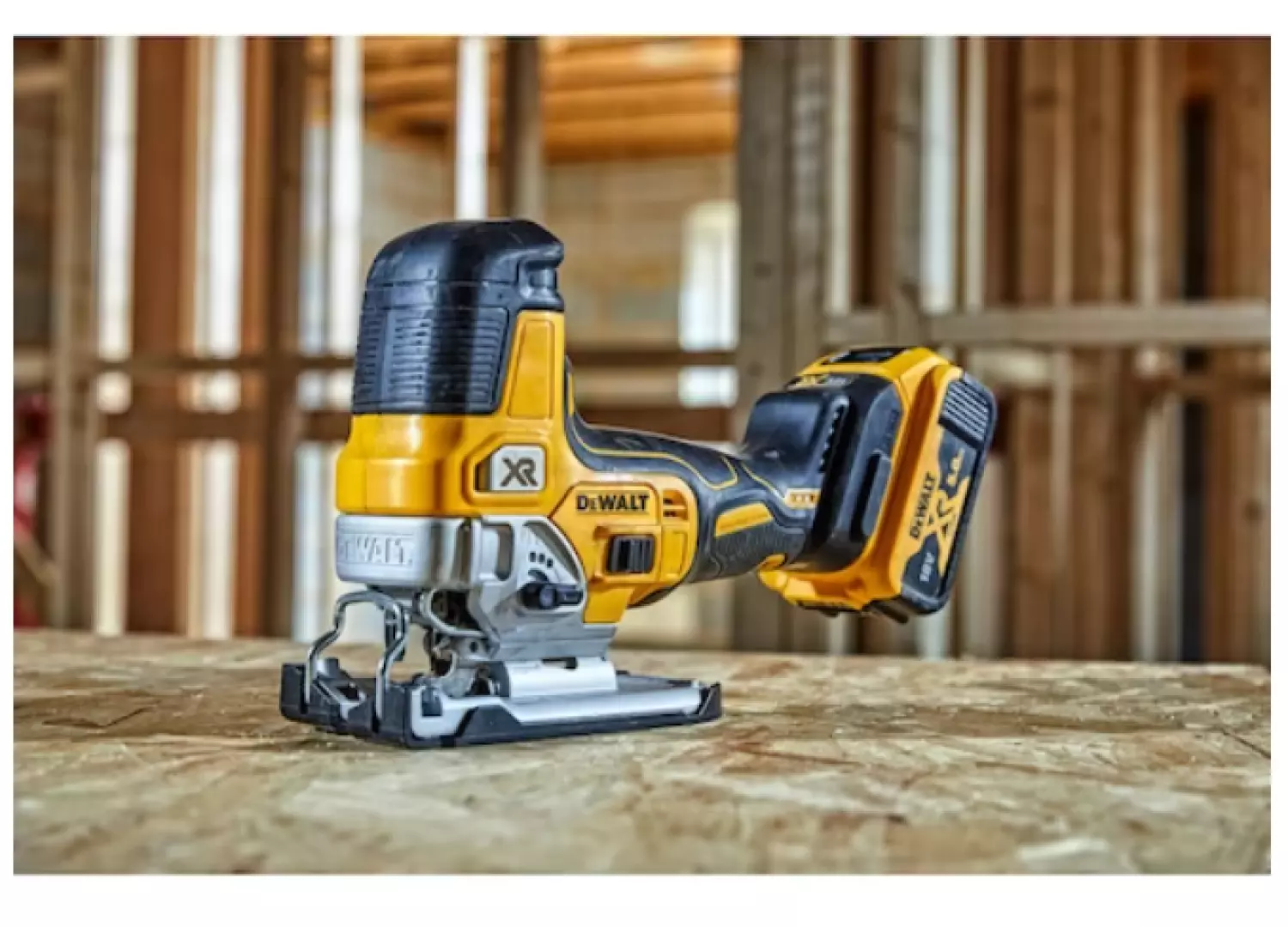 DeWALT DCS335P2 18V XR Li-Ion accu decoupeerzaag set (2x 5.0Ah accu) in TSTAK - T-greep - variabel - koolborstelloos-image