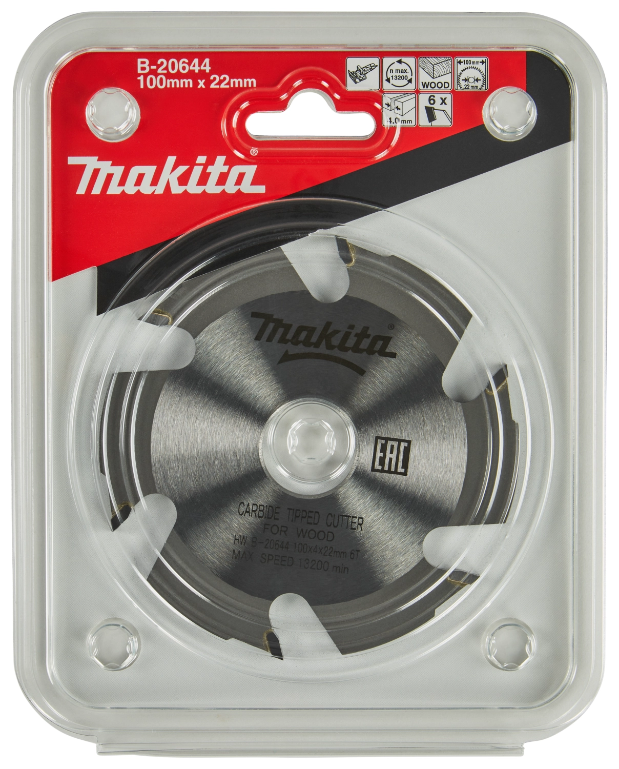 Makita B-20644 Lamellenfreesblad - 6T - 100mm-image