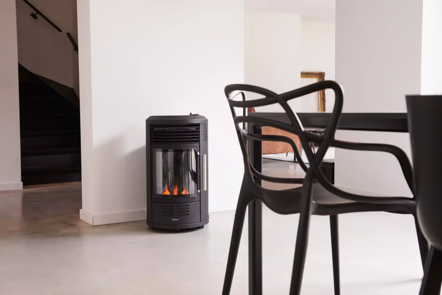 Qlima GH 8034 Chauffage au gaz noir - 3.4kW-image