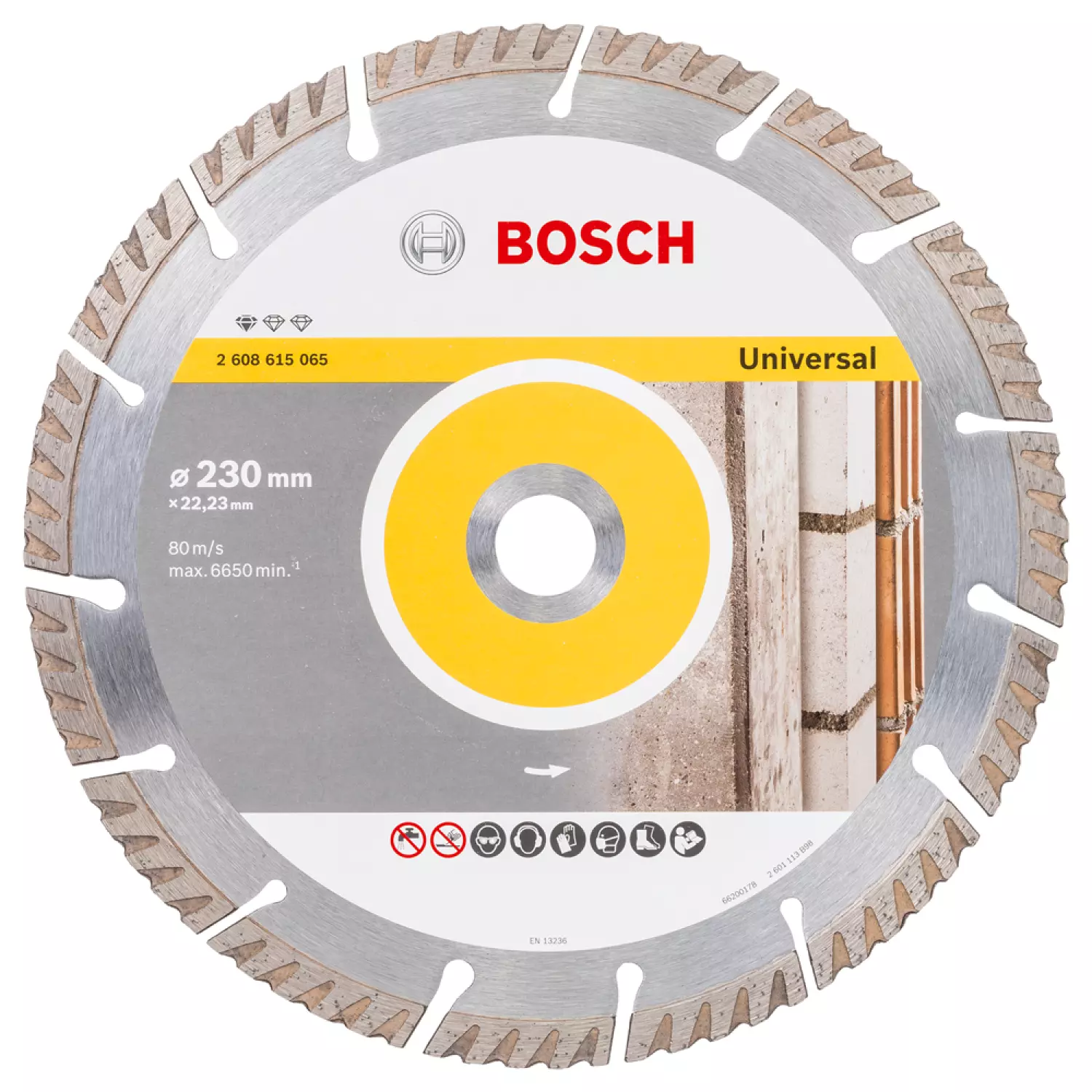 Bosch 2608615065 Standard Diamantdoorslijpschijf - 230 x 22,23 x 2,6mm - universeel-image