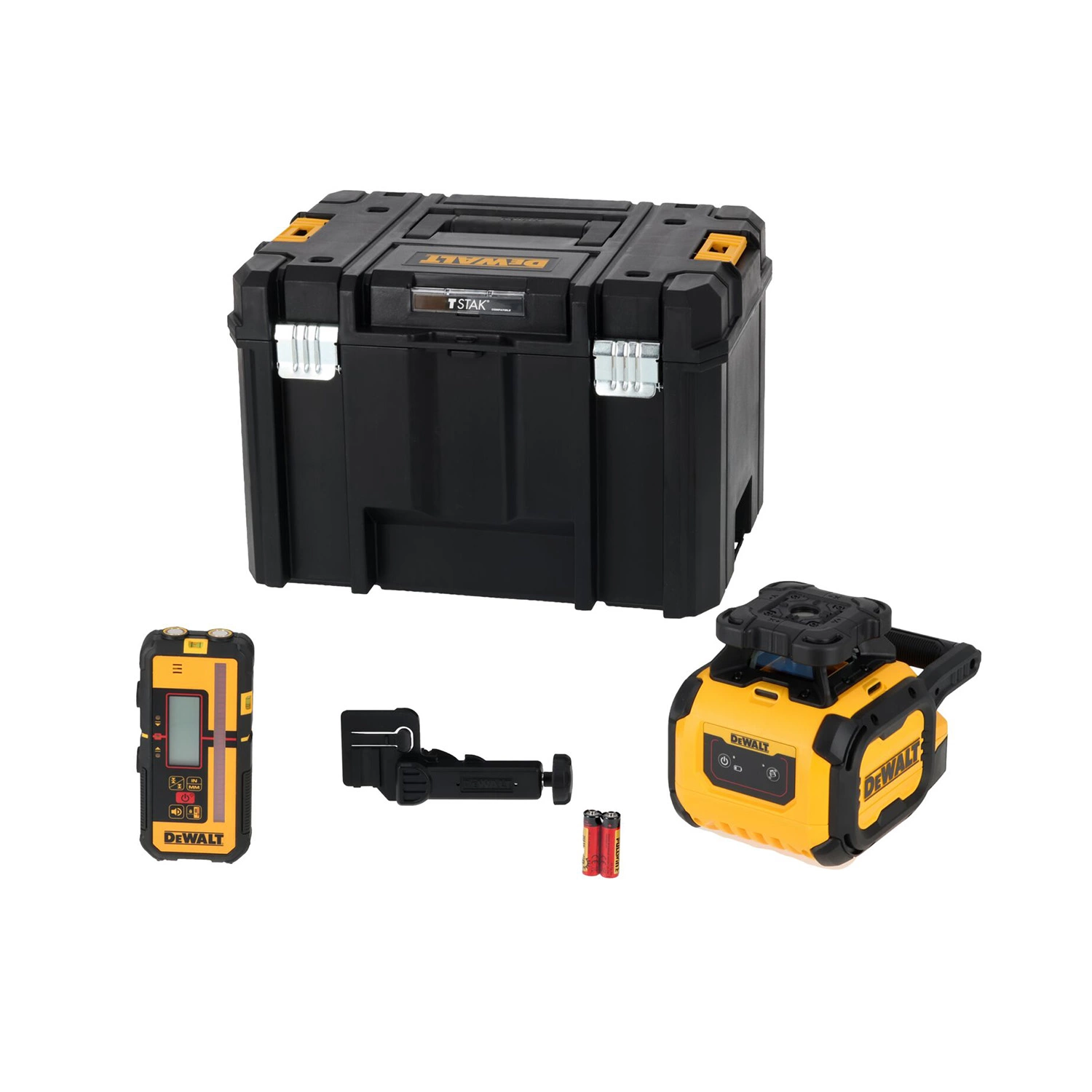 DeWALT DCLE05211R-XJ Roterende Laser set incl. ontvanger in koffer - groen - 30m - IP66-image