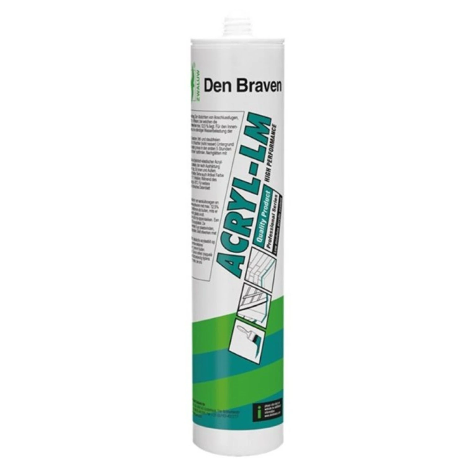 Zwaluw Den Braven 31066431 Acryl LM Acrylaatkit - Wit - 310ml