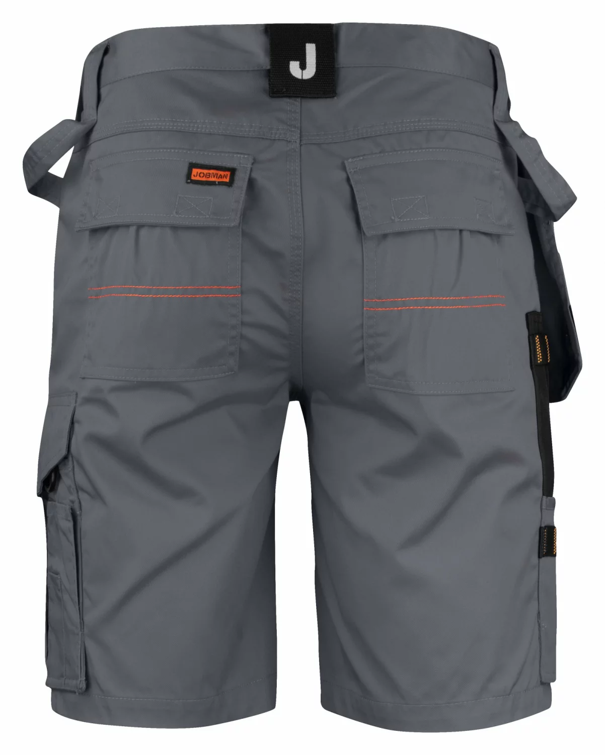 Jobman 2722 Werkbroek kort Holsterpocket - Grijs / Zwart - Maat 50-image