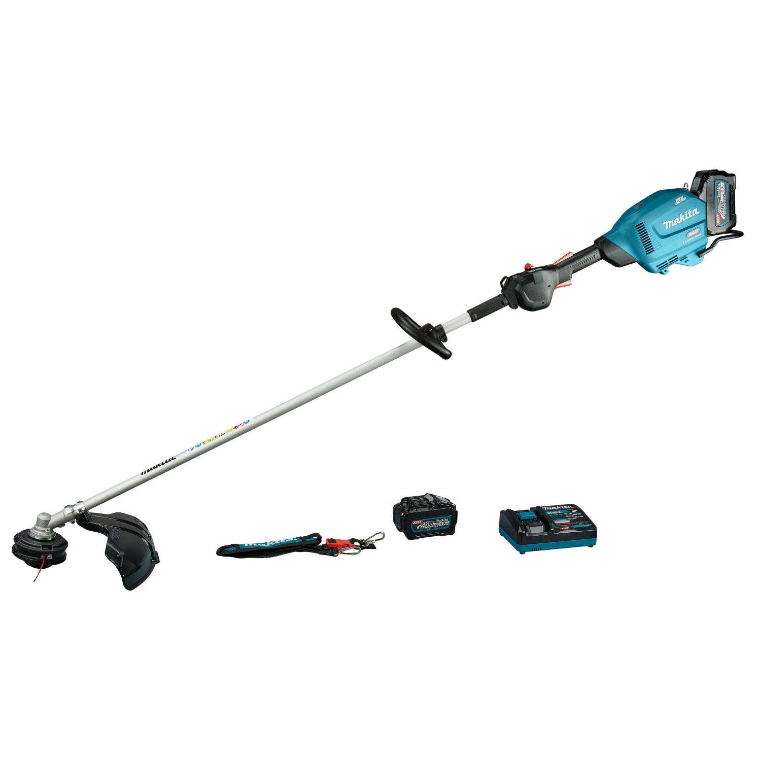 Makita UR014GT201 XGT 40 V Max Li-ion accu Bosmaaier set (2x 5,0Ah accu) - D-greep - 450mm-image