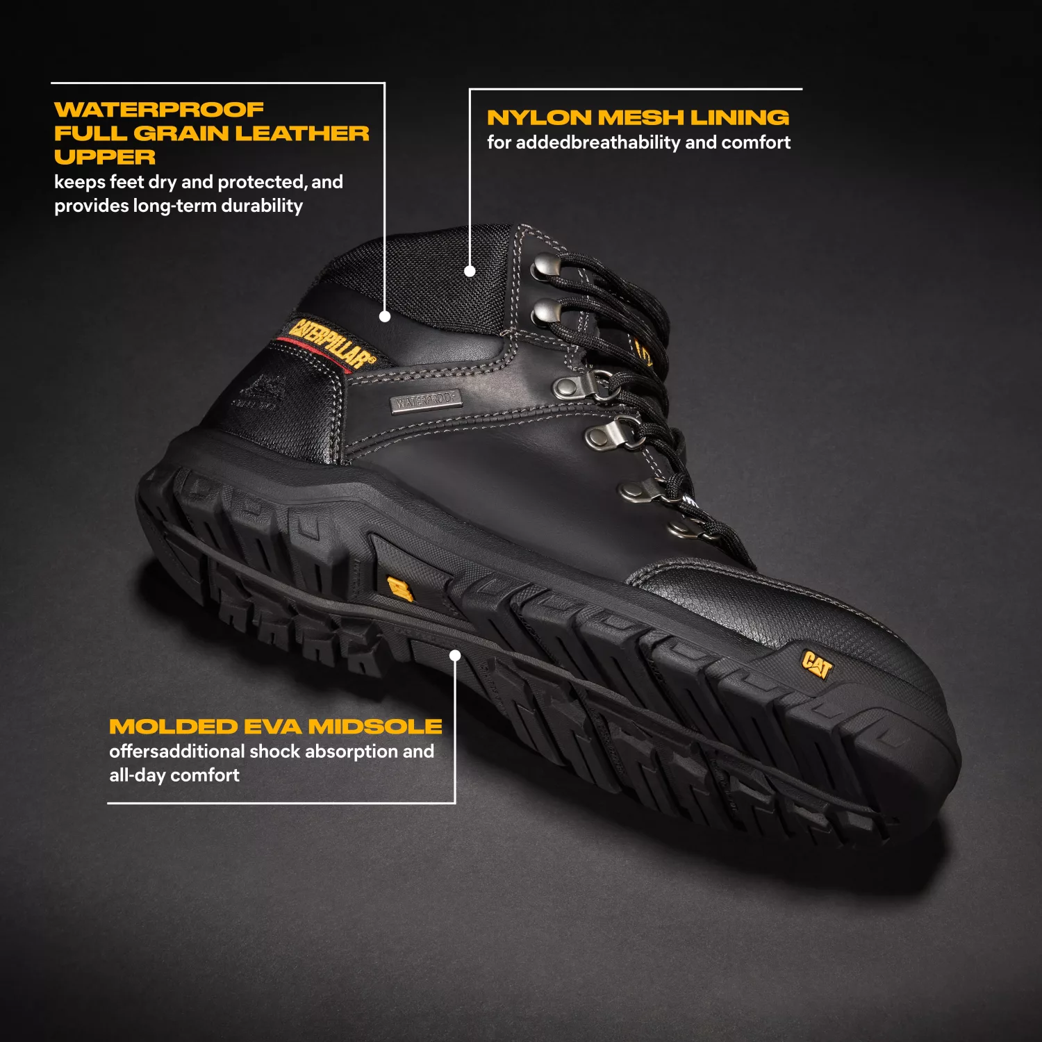Caterpillar Framework Chaussure de sécurité S3 Black - Taille 44 - UK 10-image