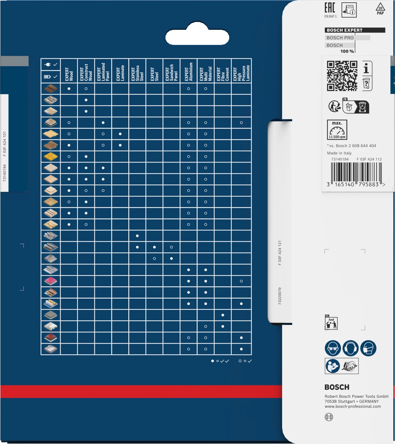 Bosch 2608644022 Expert Lame de scie circulaire - 165 x 20 x 24D - Bois - Carbure-image
