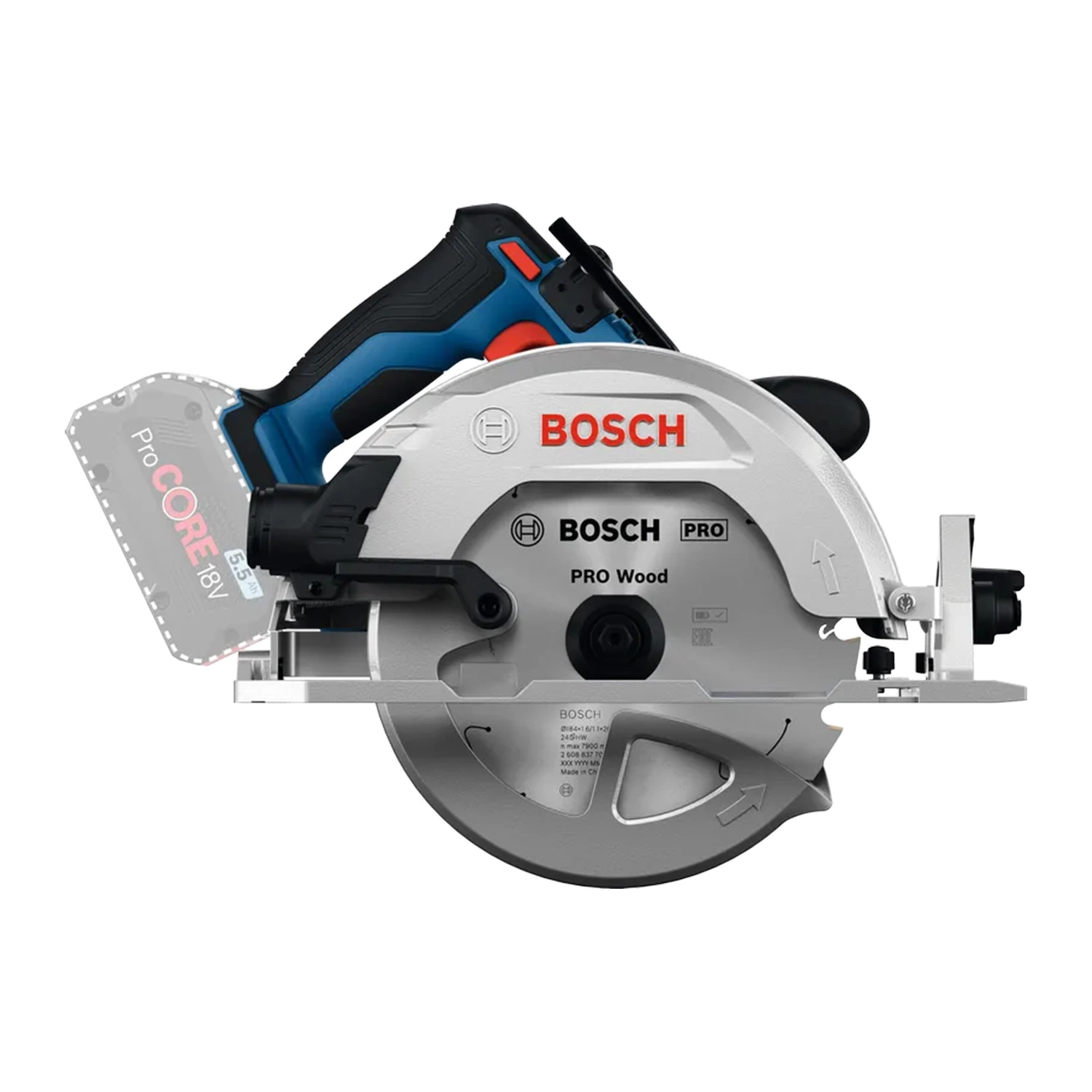 Bosch GKS18V-68-2 Accu cirkelzaag in L-Boxx - 190mm-image