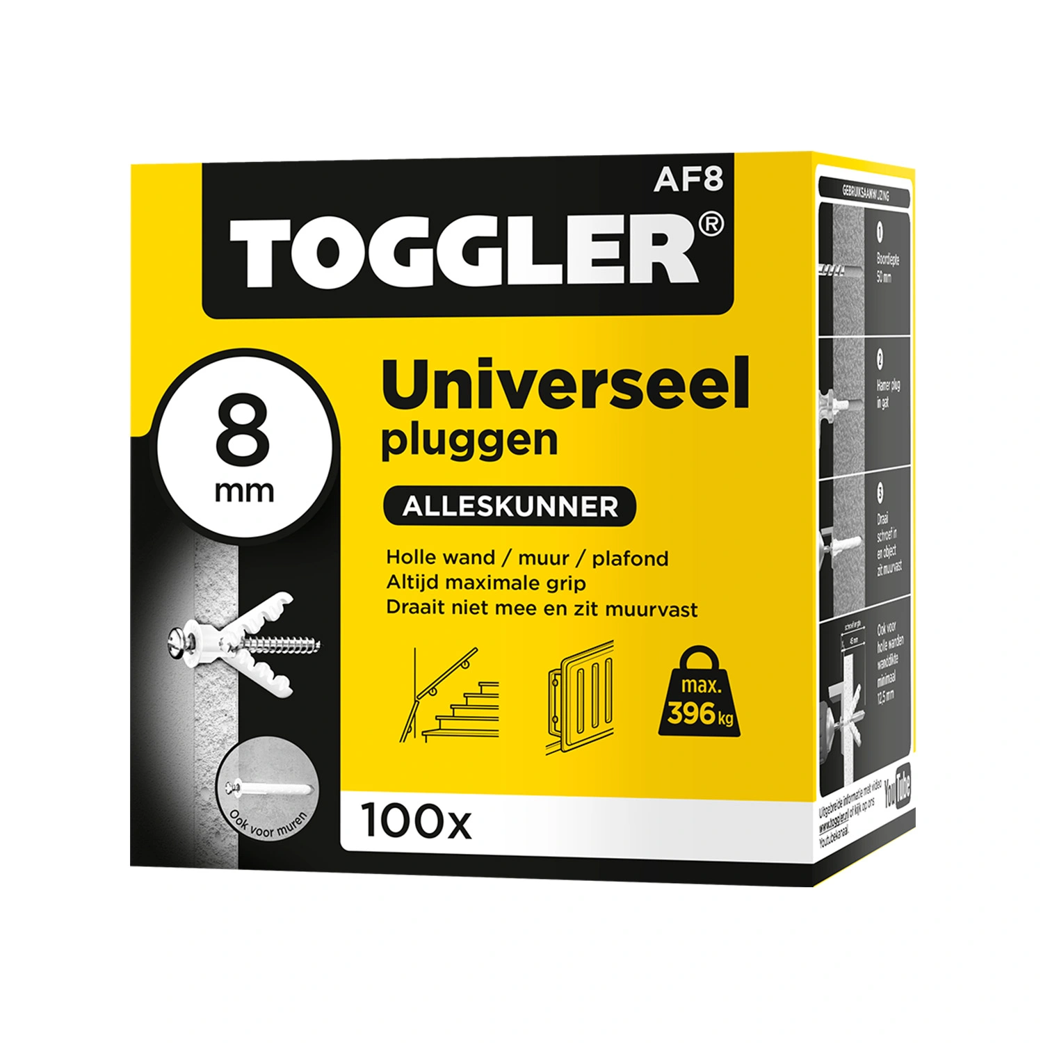 Toggler AF8 - 100 Autres chevilles