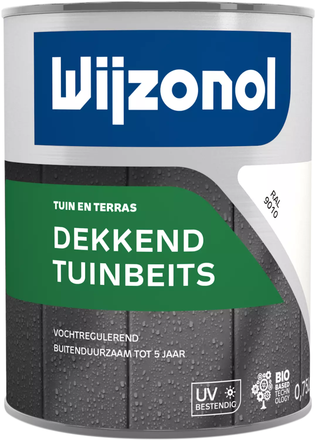 Wijzonol Dekkend Tuinbeits - RAL 9010 - 0,75L-image