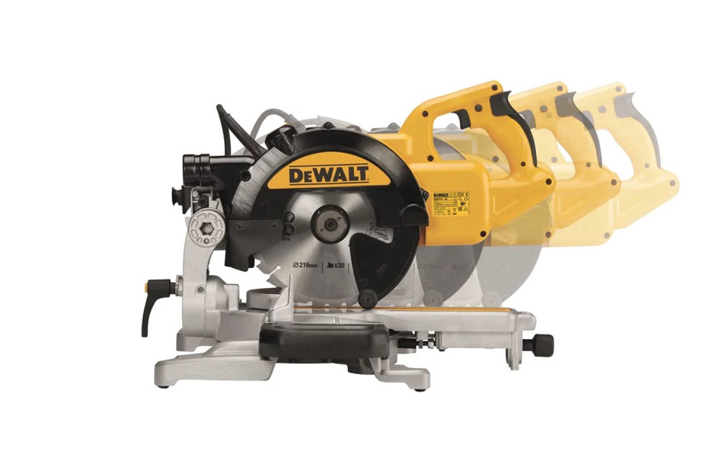 DeWALT DWS774 Afkortzaag met XPS zaaglijnindicator - 1400W - 216 x 30mm-image