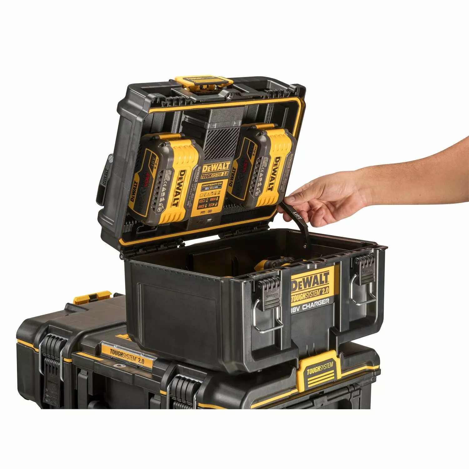 DeWALT DWST83471 ToughSystem 2.0 Coffret/Chargeur de Batterie-image