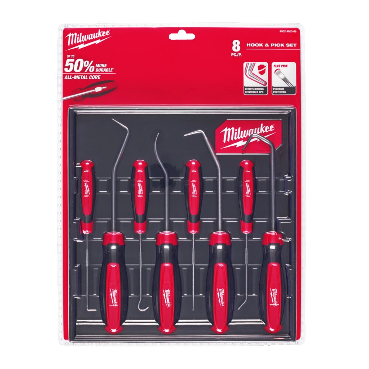 Milwaukee 4932480569 8-delige Haken set Hook & Pick in tray-image