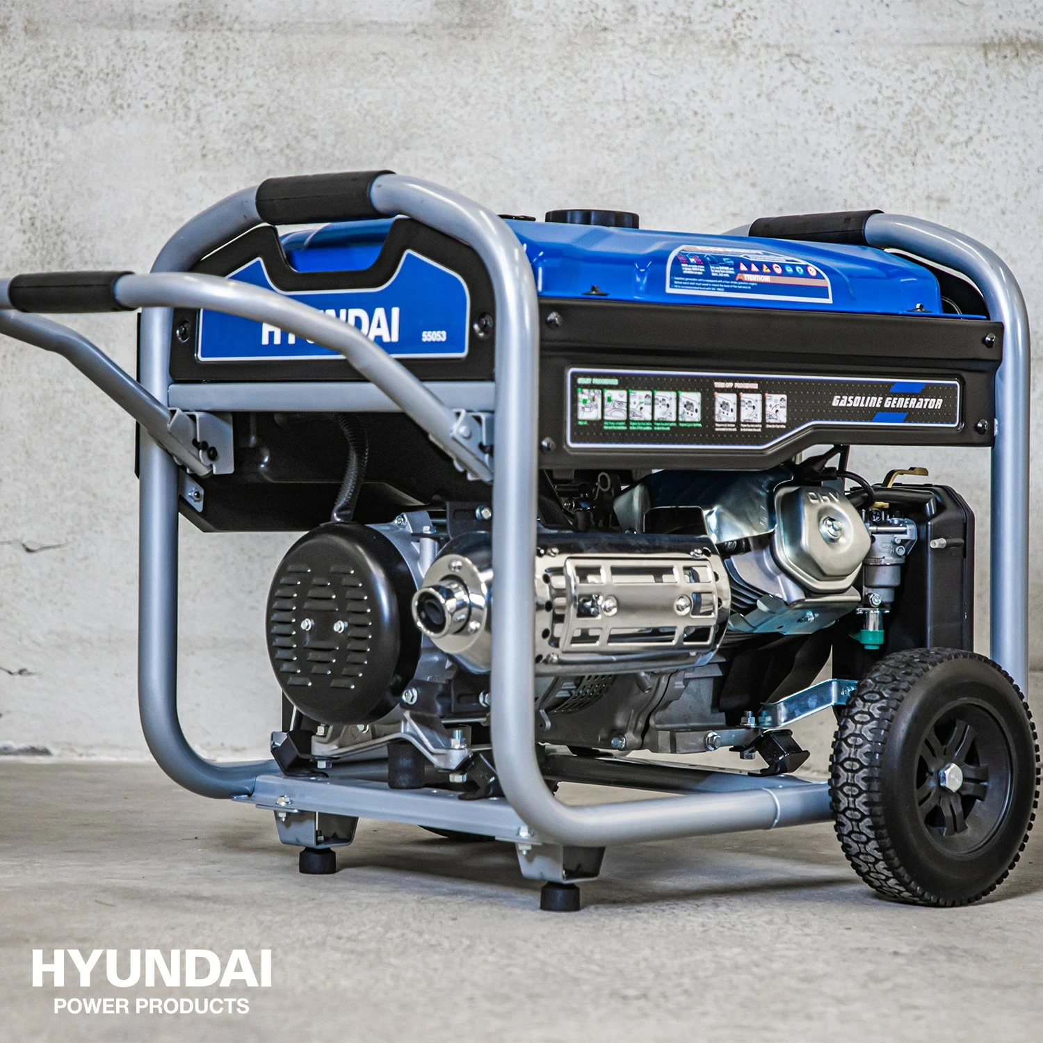 Hyundai LS6875EB Benzine generator met elektrische start - OHV Motor - 5000W-image