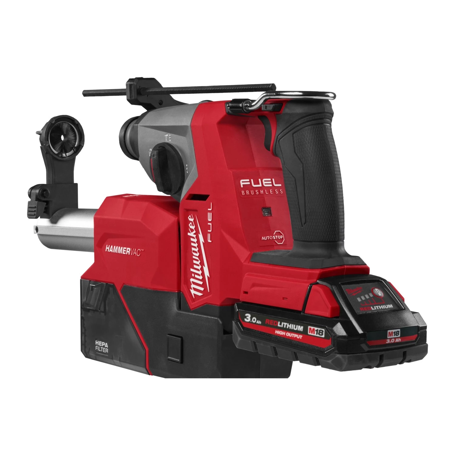 Milwaukee M18 FHACDDE-0C 18V Li-ion accu SDS-plus combihamer body incl. stofafzuiging in koffer - 1,7J-image