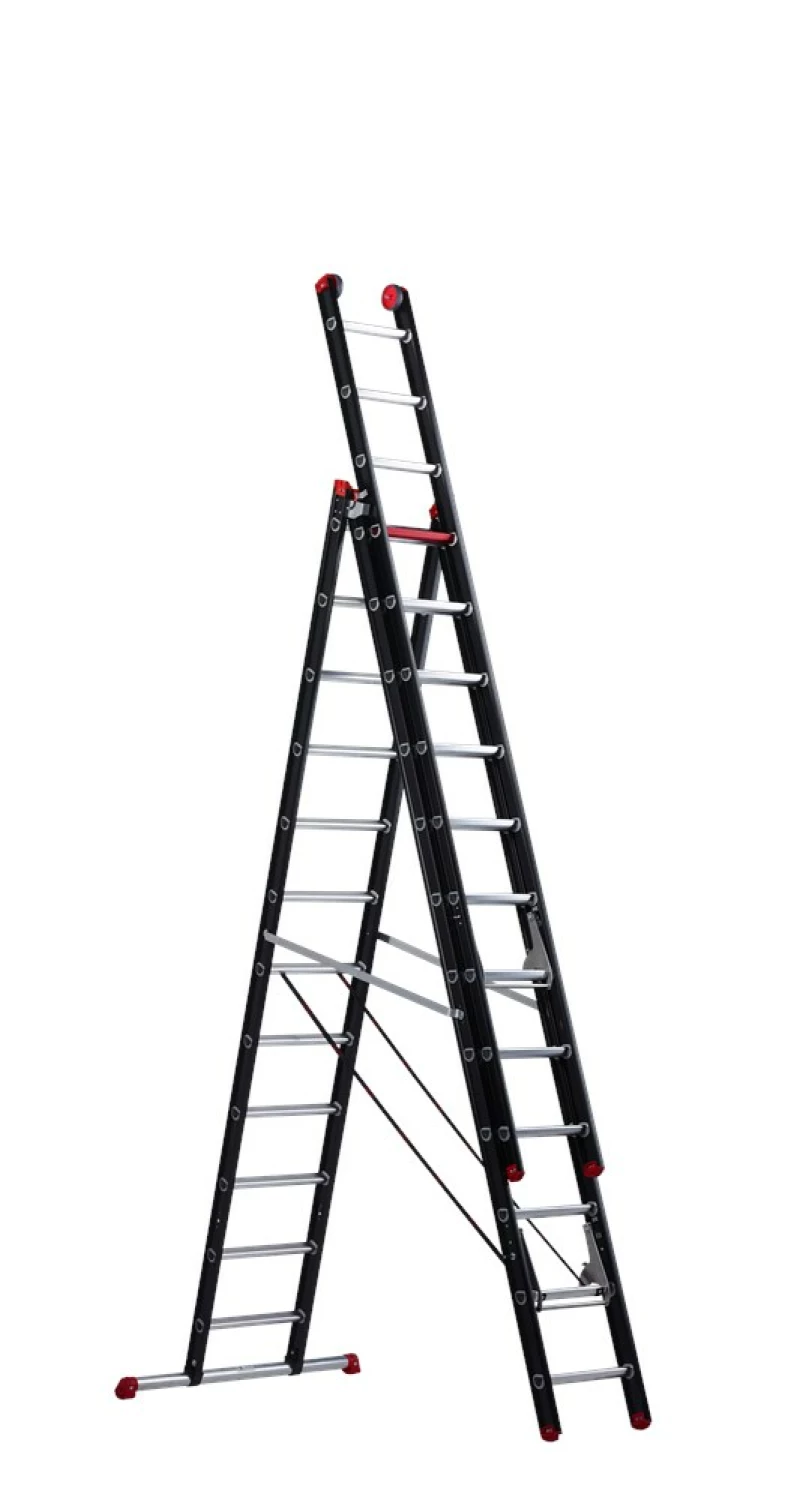 Altrex Mounter ZR 3083 Reformladder - Aluminium - 3 x 12 sporten - 8,8m - met stabiliteitsbalk-image