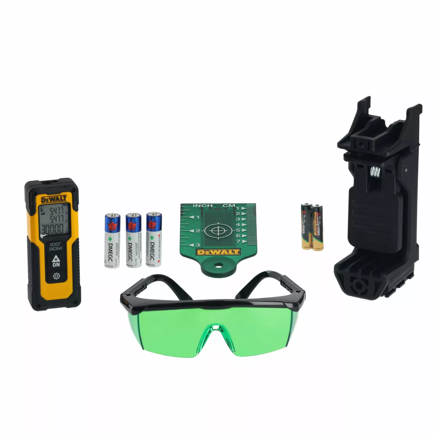 DeWALT DW0887100 Kit laser à croix avec télémètre dans un coffret - Vert - 2x 15 m - IP40-image
