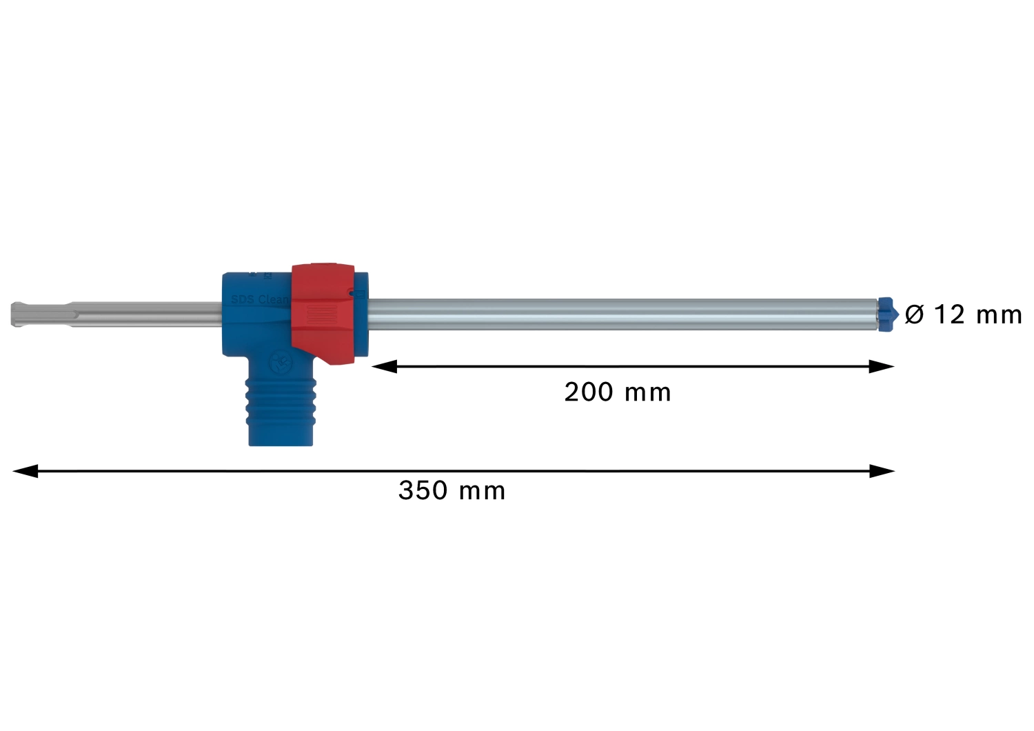 Bosch 2608901765 EXPERT Hamerboor SDS Clean SDS plus-8X - 12x200x350mm met connector-image