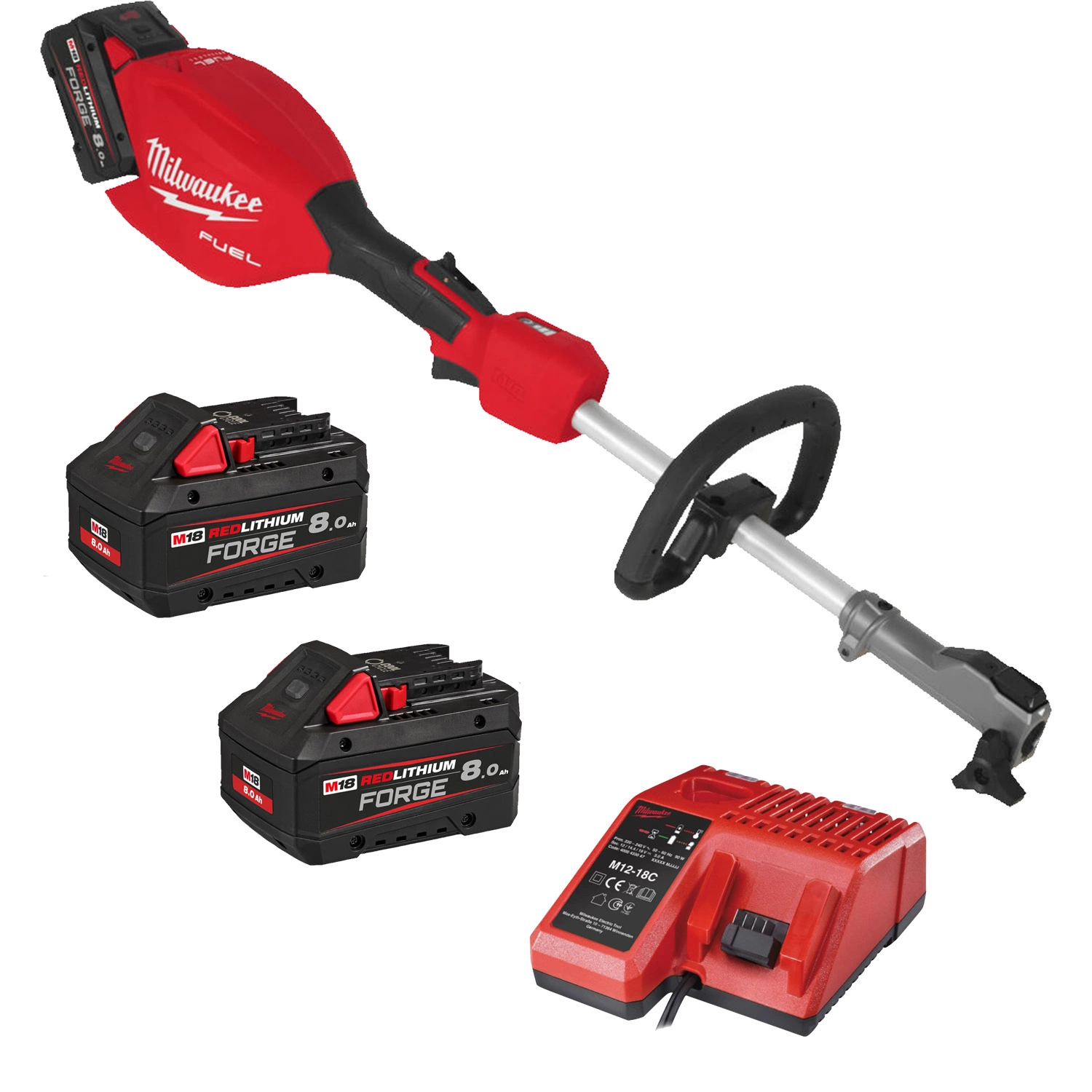 Milwaukee M18 FOPH2-802 Quik-Lok 18V Li-Ion batterie combinée (2x 8,0 Ah) - sans charbon-image
