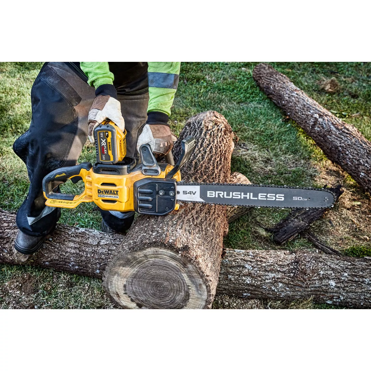 DeWALT DCMCS575X1-QW 54V Li-ion FlexVolt Scie à chaîne sans fil (1x 9.0Ah)-image