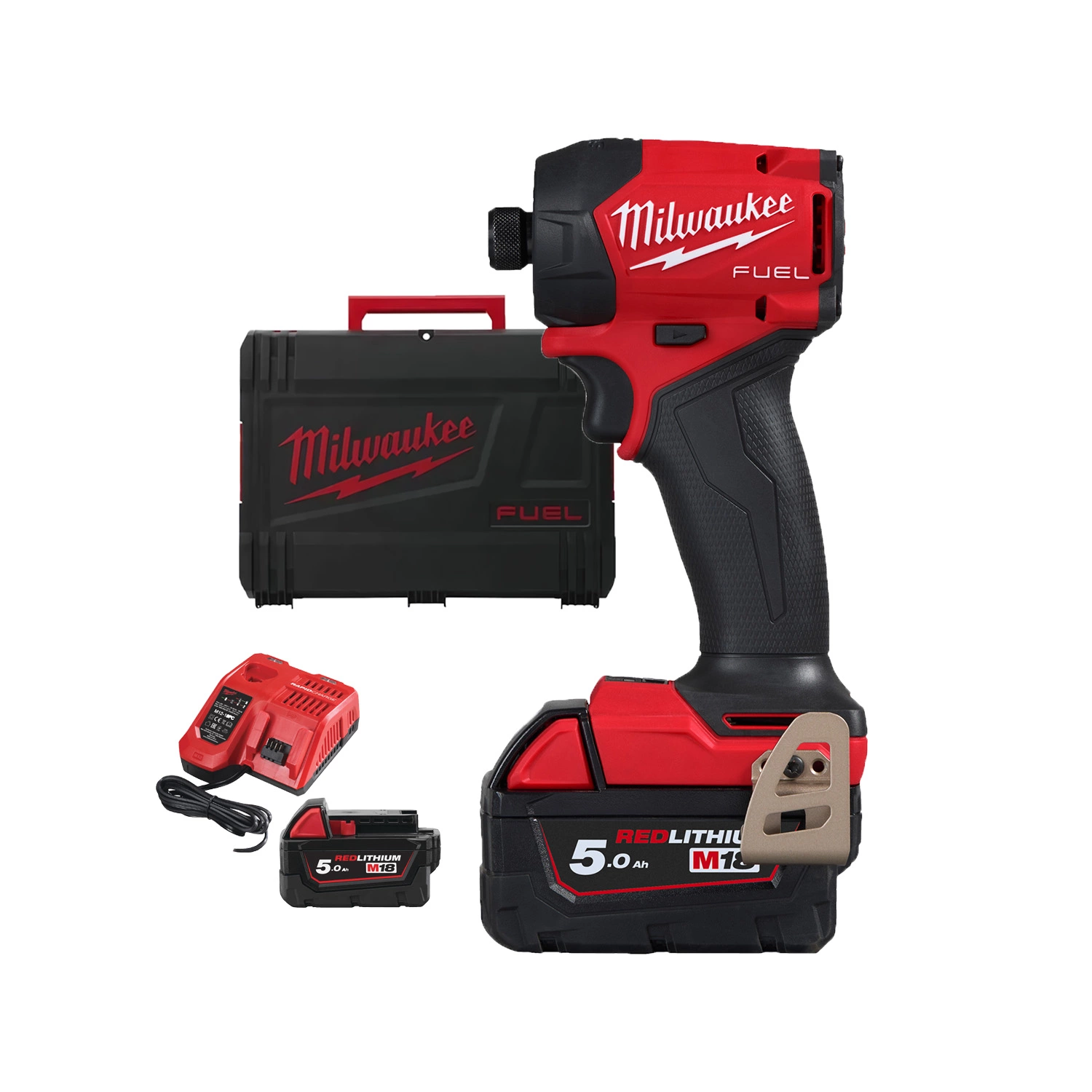 Milwaukee M18 FIDRQ-502X Kit de visseuse à percussion Li-Ion 18 V (2x 5,0 Ah) dans un coffret HD - Gen 2-image