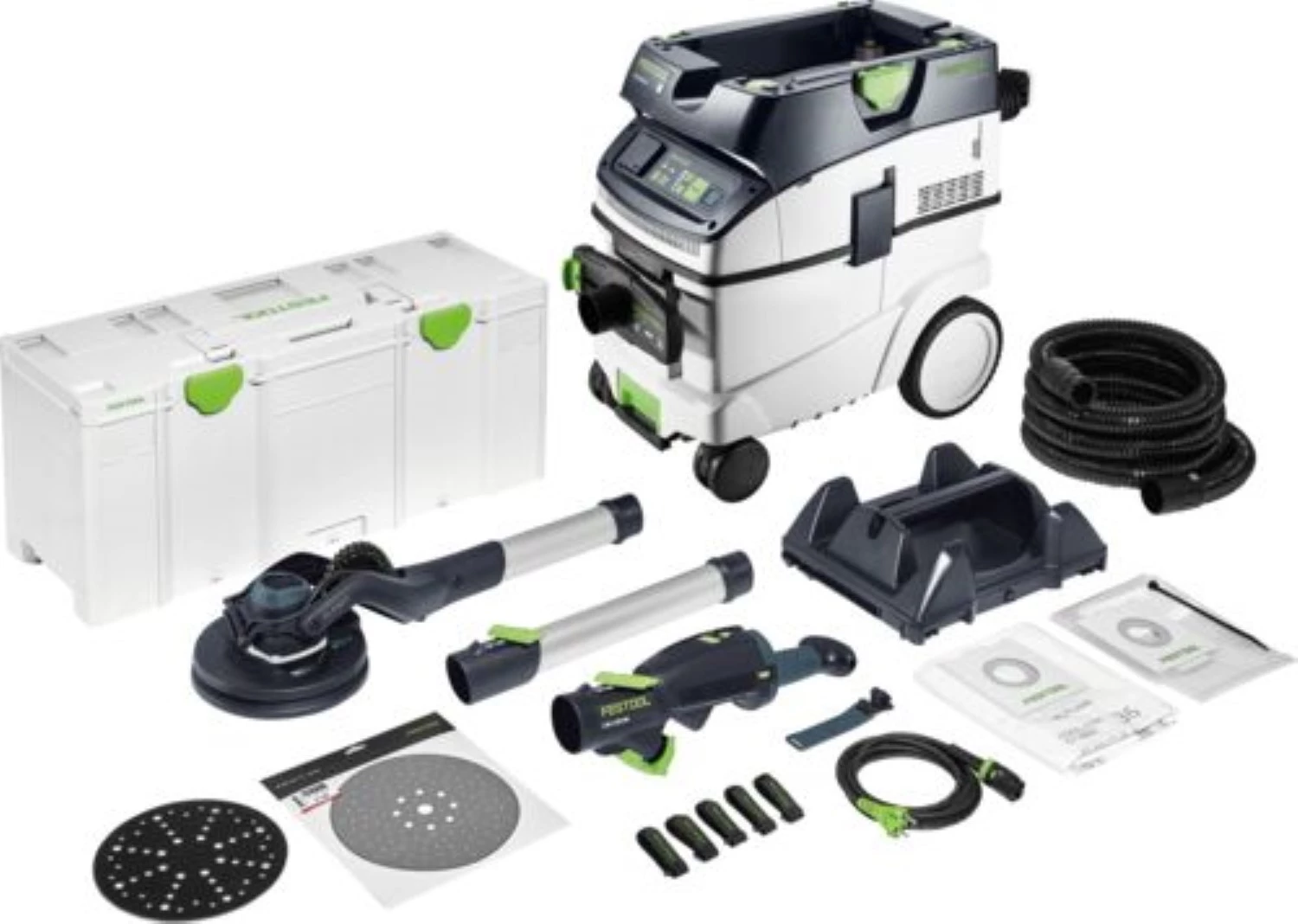 Festool LHS 2 225 EQI/CTL 36-Set Ponceuse à long bec et kit d'extraction de poussière-image