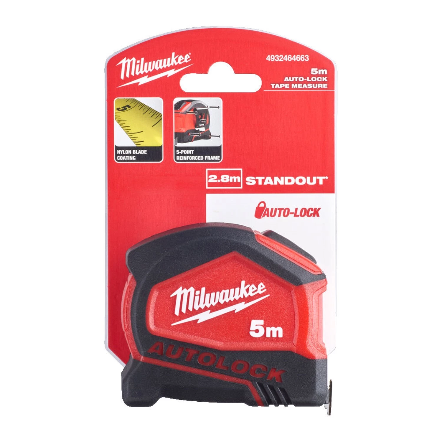 Milwaukee 4932464663 Autolock Mètre ruban - 5m-image