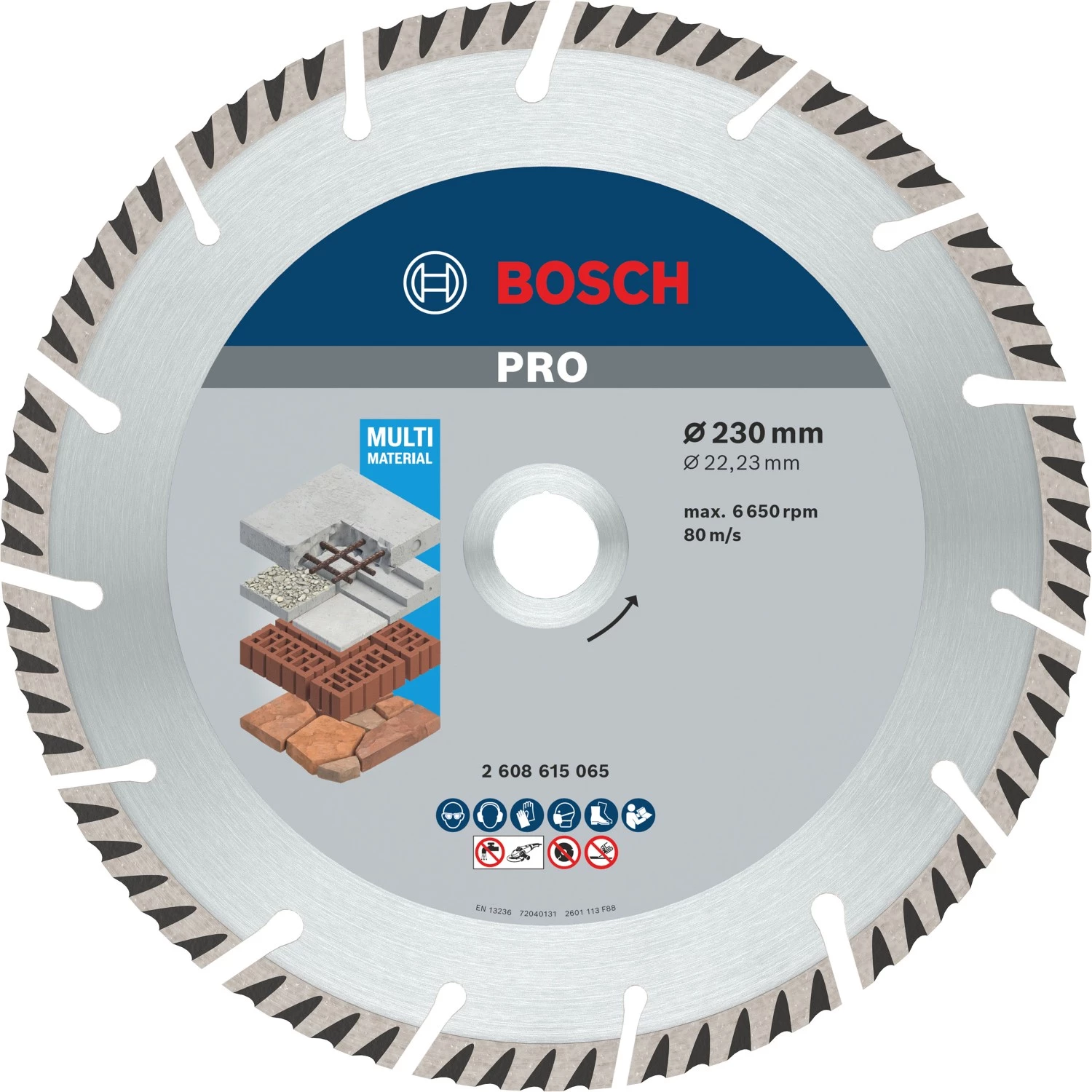 Bosch 061599766Y Lames diamantées universelles Pro - 230 mm (2 pièces)-image