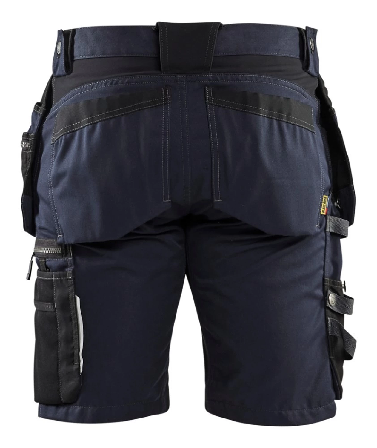 Blåkläder 1598 Pantalon de travail court avec stretch - bleu marine foncé/noir - 50 (M)-image