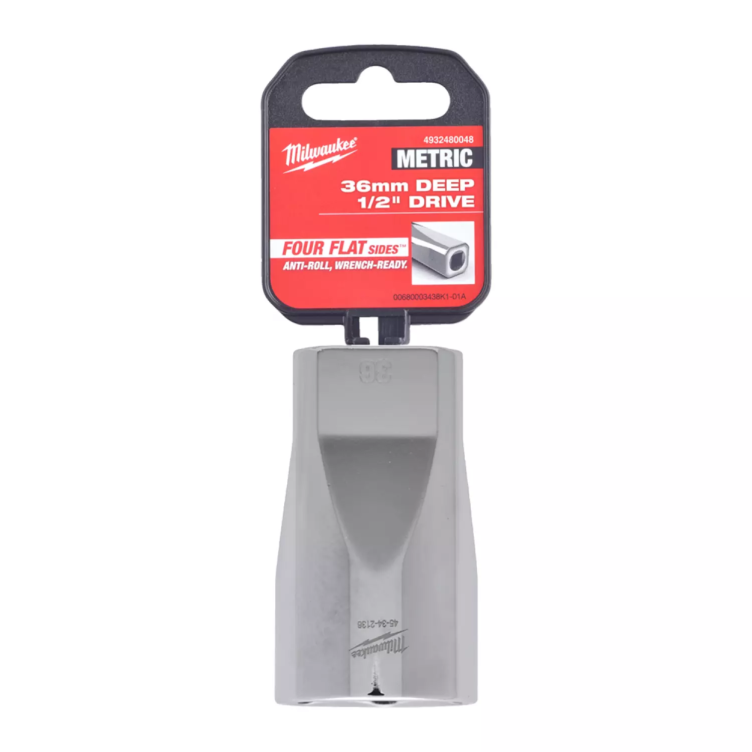 Milwaukee 4932480048 Embout - 1/2 » FOUR FLAT™ long - 36mm-image