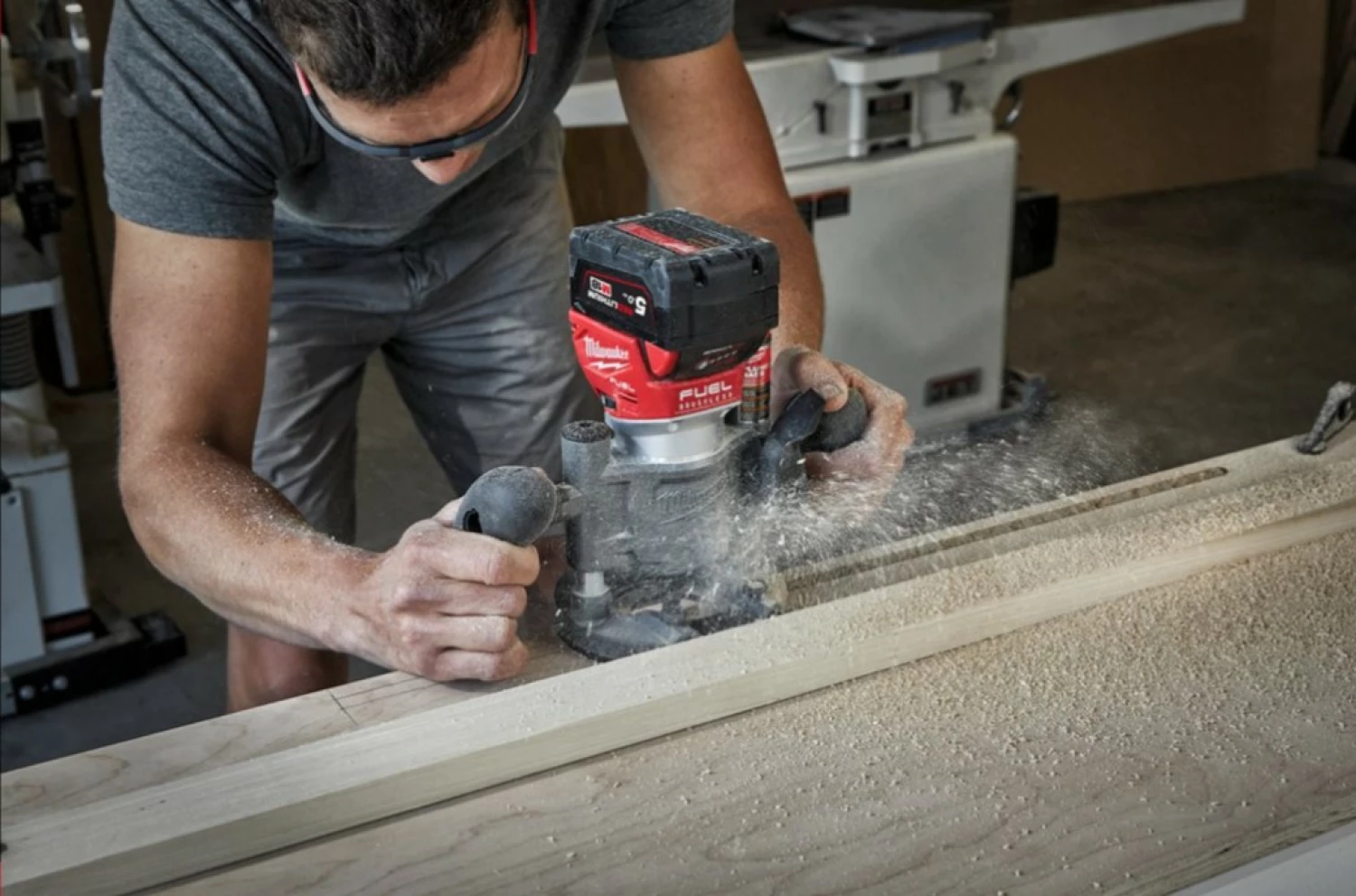Milwaukee M18 FTR8-0X Défonceuse-affleureuse sans-fil - 18V Li-ion - Boîte HD - Machine seule-image