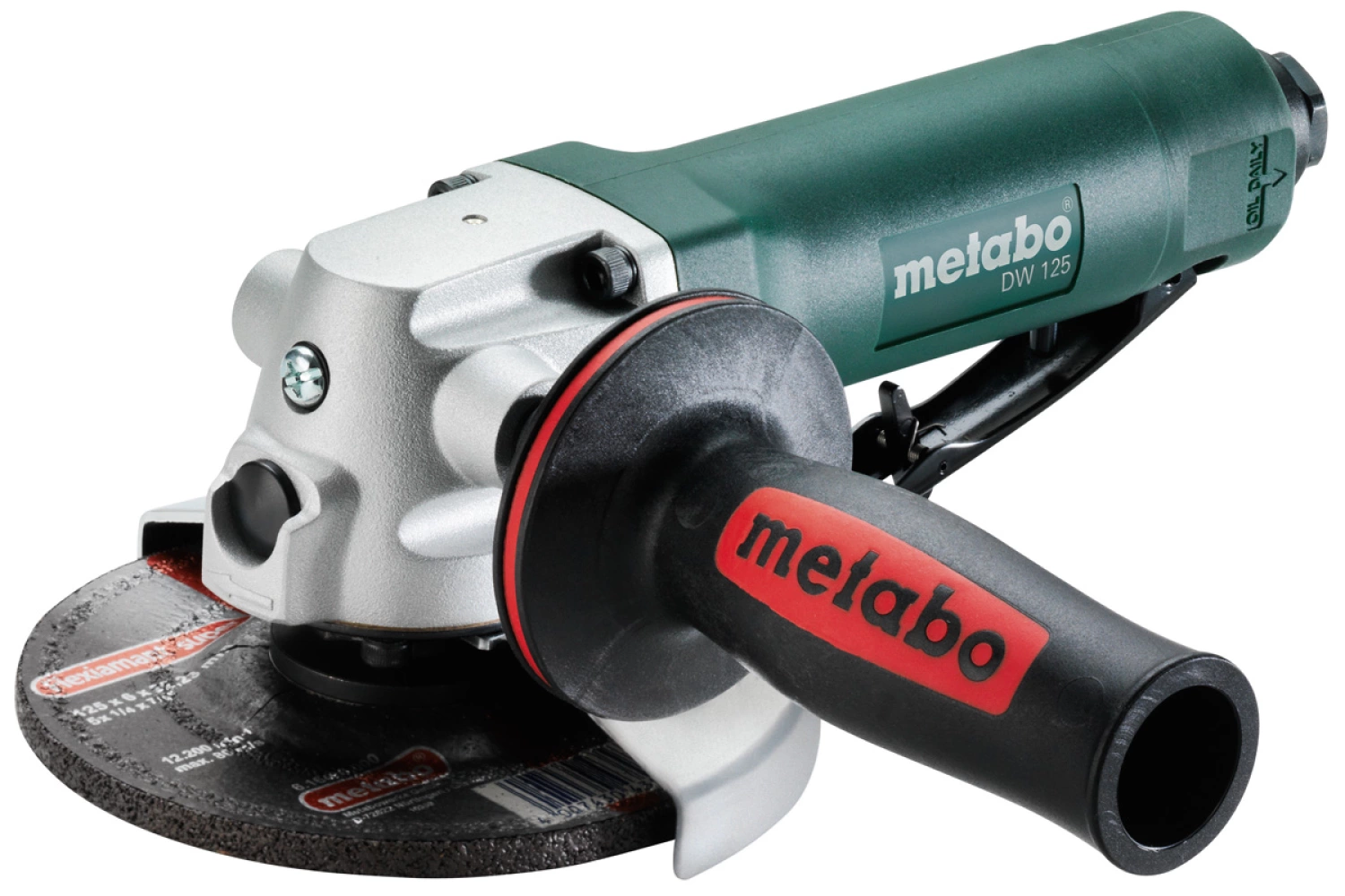 Metabo DW 125 Meuleuse d'angle a l'air comprimé - 6,2/90 bar - 125mm - 500 l/min-image