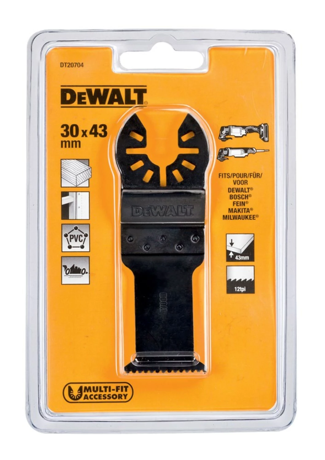 DeWALT DT20704 universeel multitool zaagblad voor hout - 31mm-image