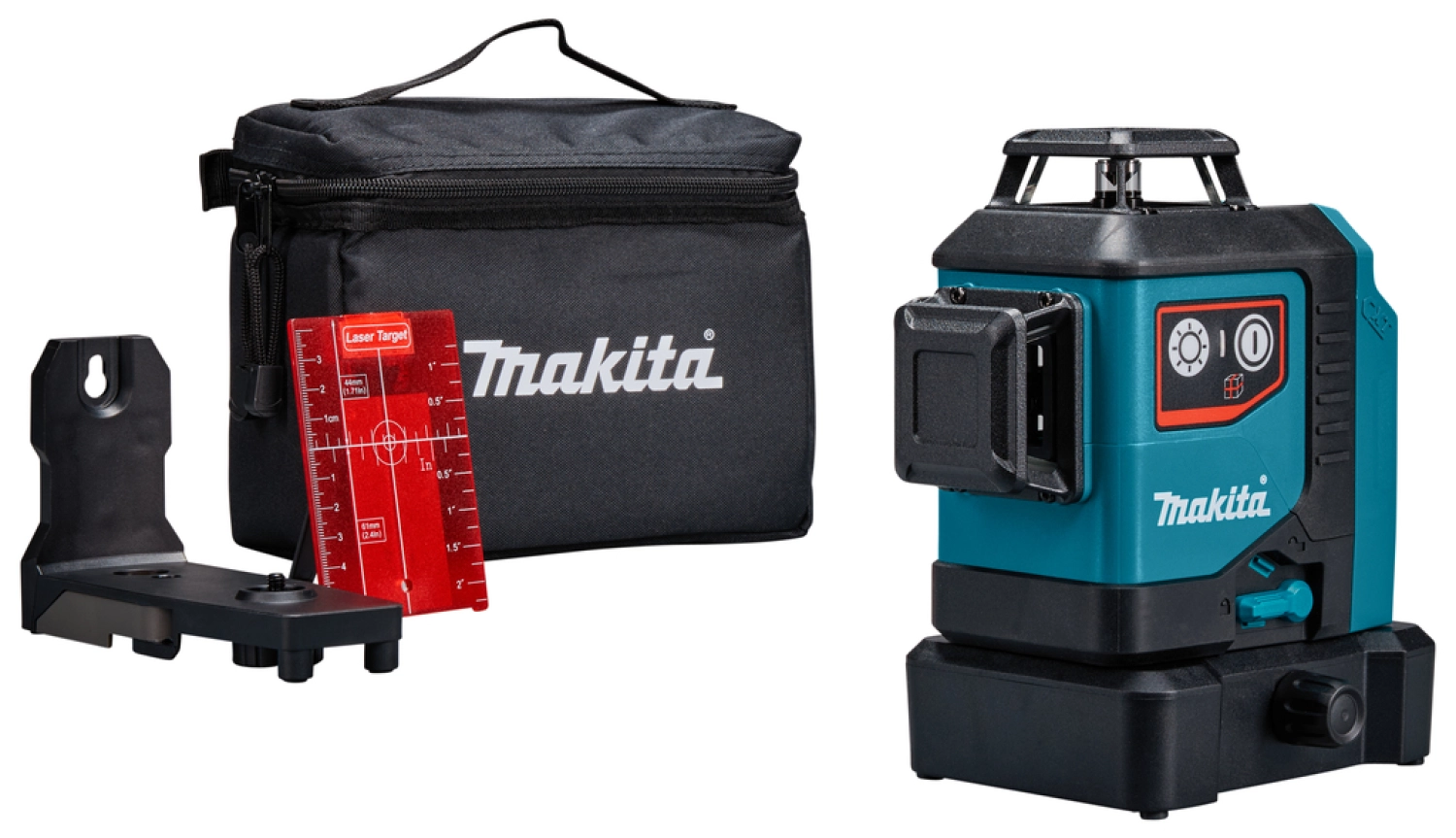 Makita SK700DX 12V Max Li-Ion accu kruislijnlaser set (1x2.0Ah) in tas - zelfnivellerend - rood 3x360°- 25m-image