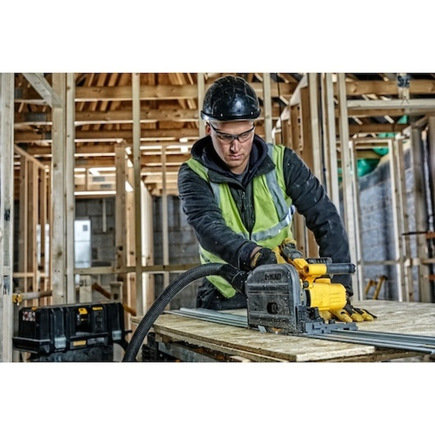 DeWALT DCS520NT 54V Li-ion XR FlexVolt accu invalzaag body in TSTAK - 165mm - snelwissel - koolborstelloos-image