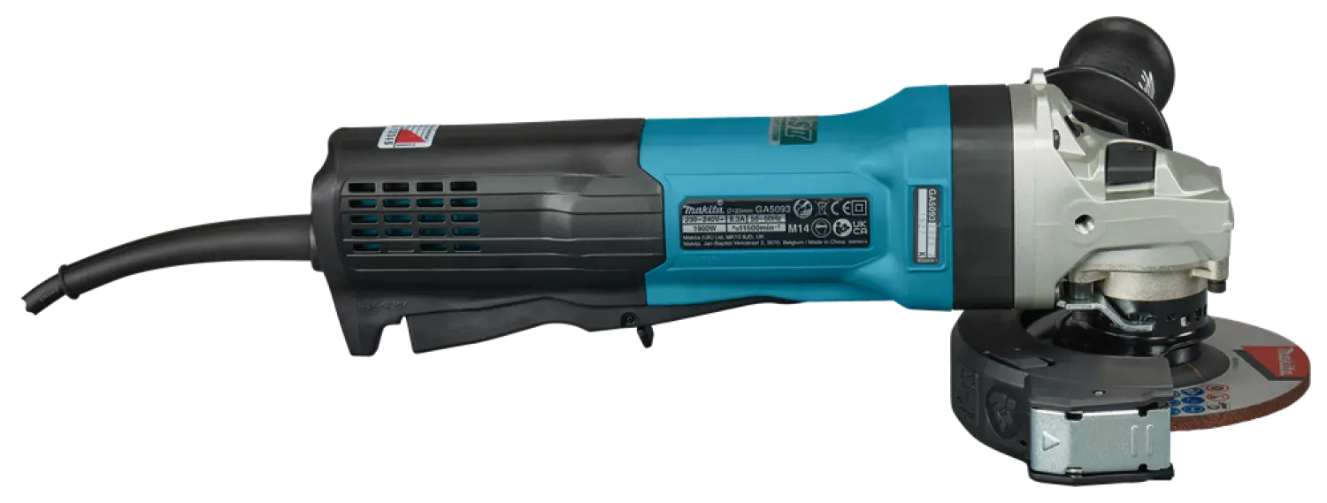 Makita GA5093X01 230 V Meuleuse d'angle - 125 mm - 1900W - démarrage progressif-image