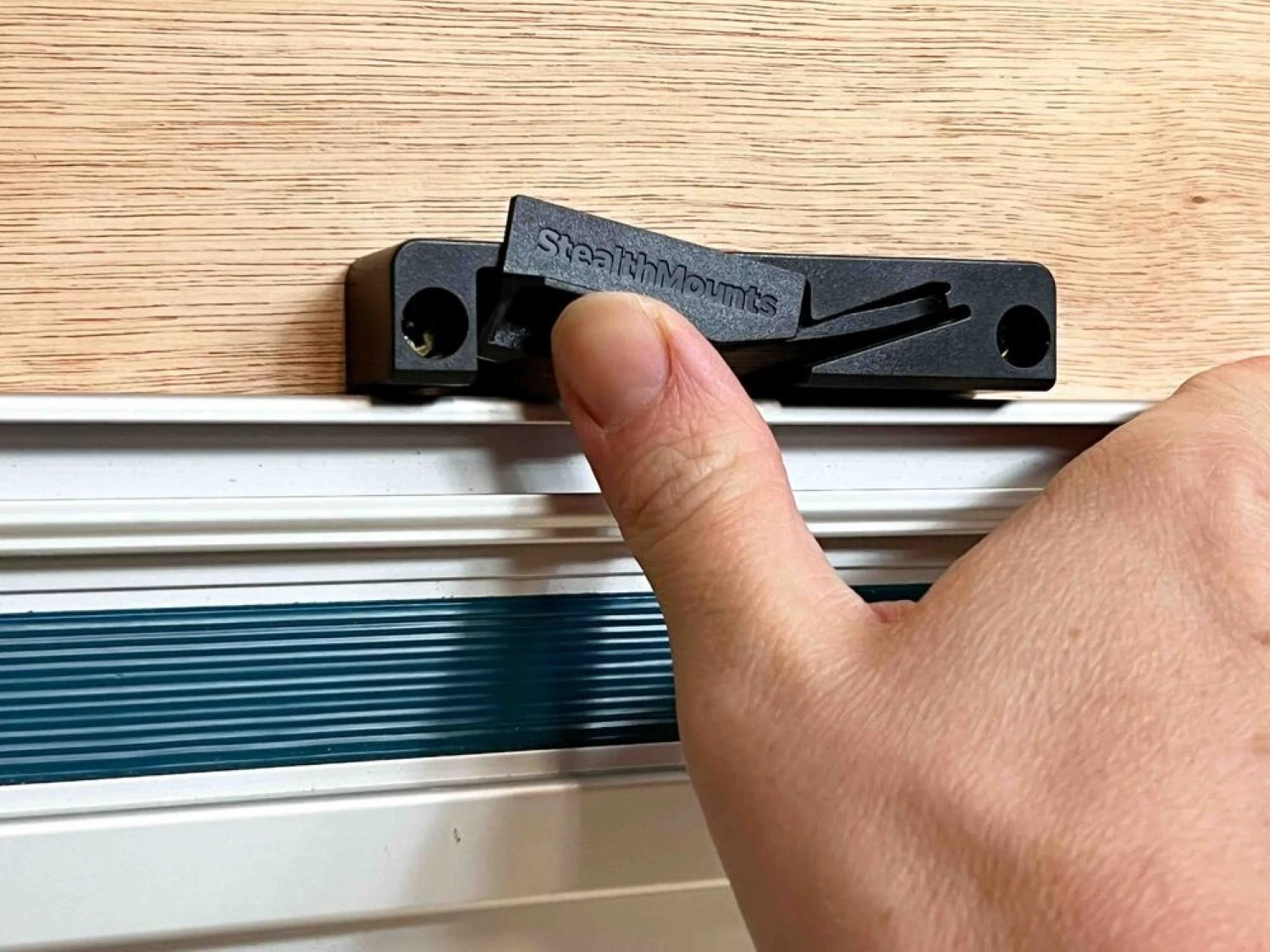 StealthMounts OM-TRM-BLK-2 Geleiderail houder voor Makita/Festool/Milwaukee - Zwart - 2st-image