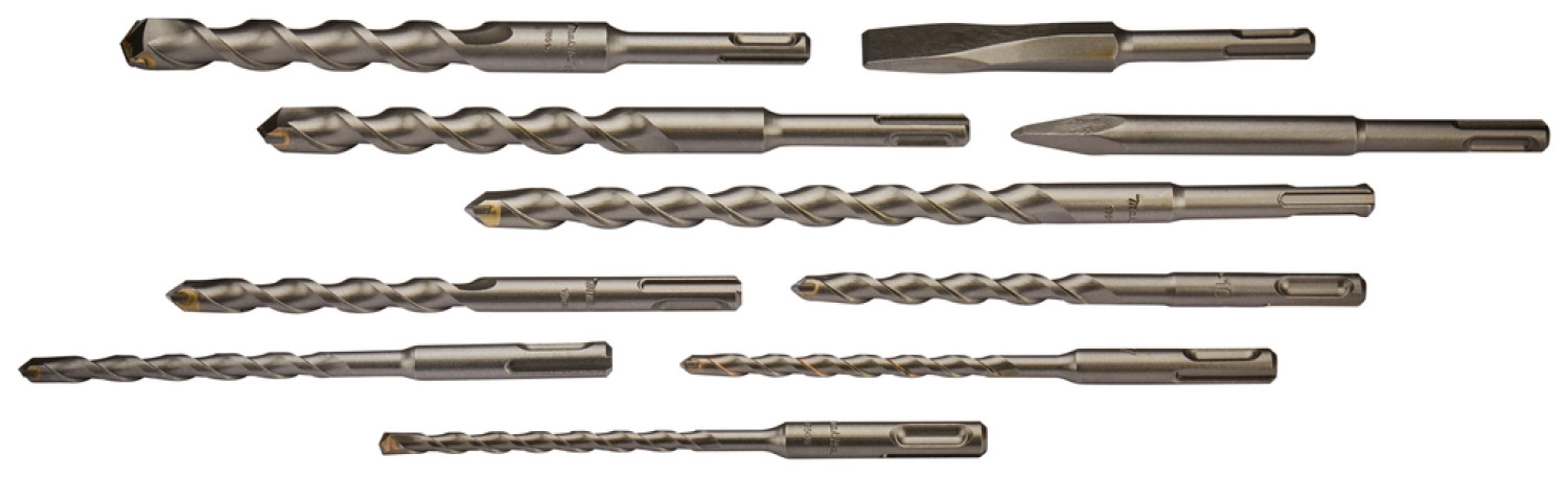 Makita D-41470 Jeu de 10 forets/burins SDS-Plus pour béton-image