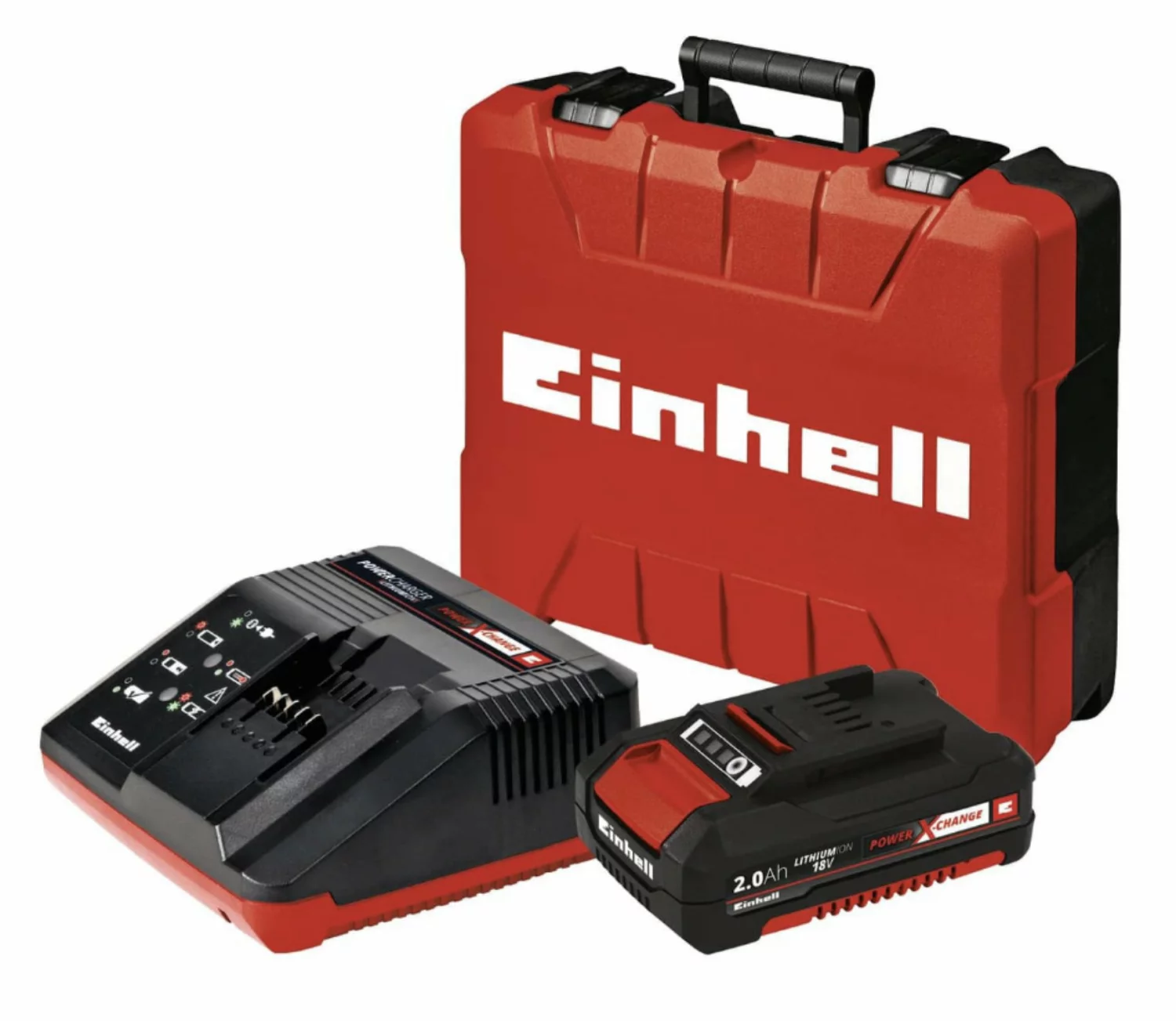 Einhell TE-CD 18/48 Li-i - Set perceuse visseuse à percussion Li-Ion 18V (2x batterie 2,0Ah) dans mallette - 48Nm-image