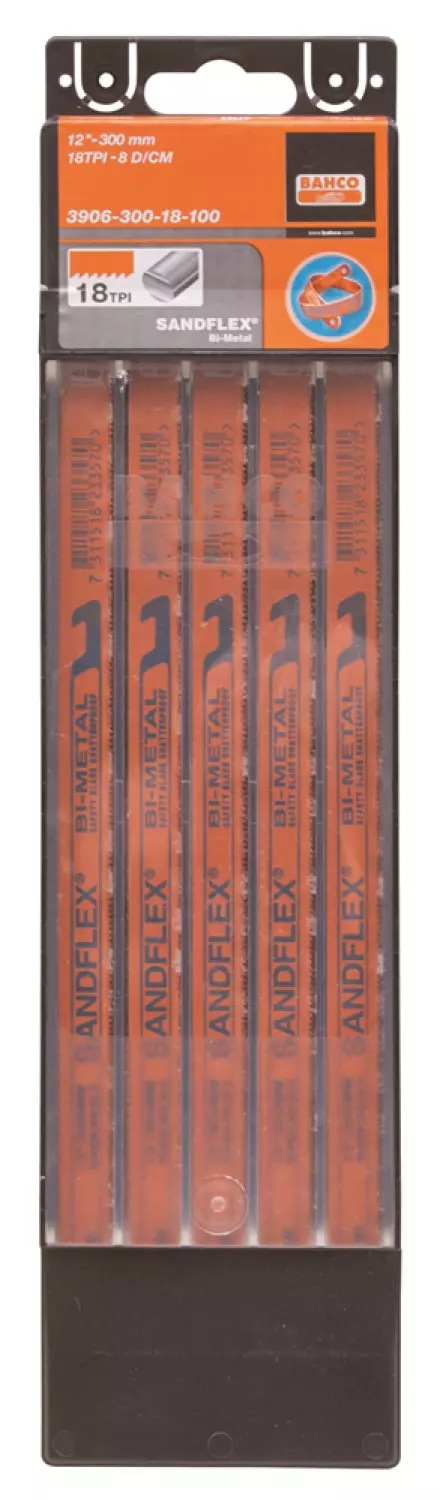 Bahco 3906-300-24-10P Sandflex Handmetaalzaagblad bimetaal - 300mm - 24TPI (10st)-image