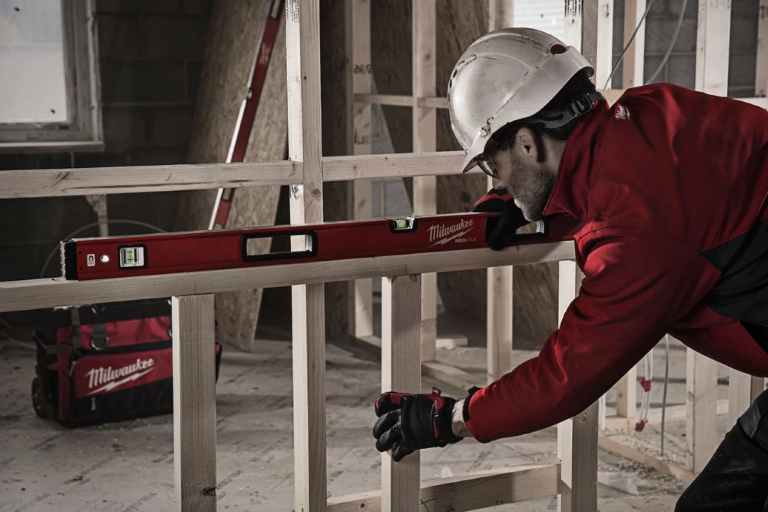 Milwaukee Redstick Backbone 180 Niveau à bulles - 180 cm-image