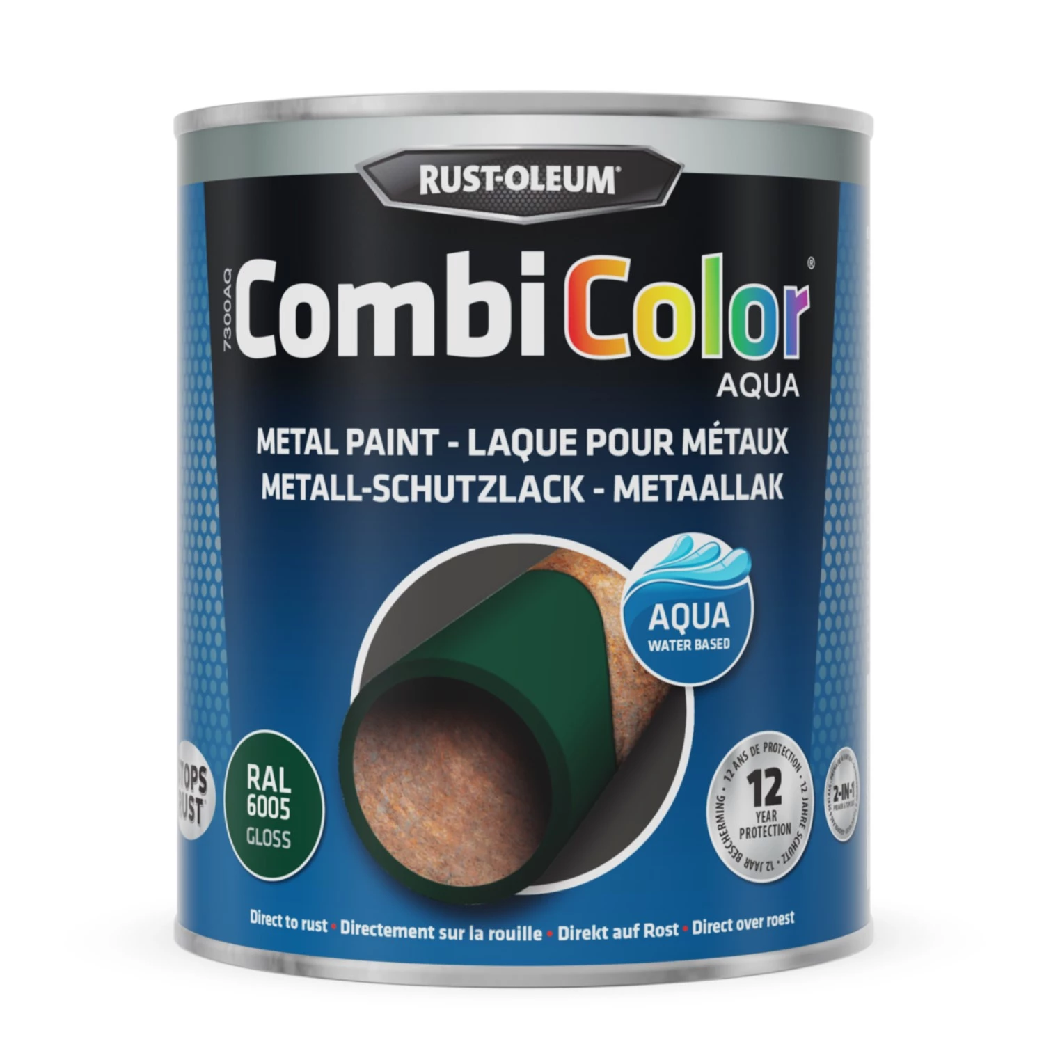 Rust-Oleum Combicolor Aqua Hoogglans - Ral 6005 mosgroen - 0,75L-image