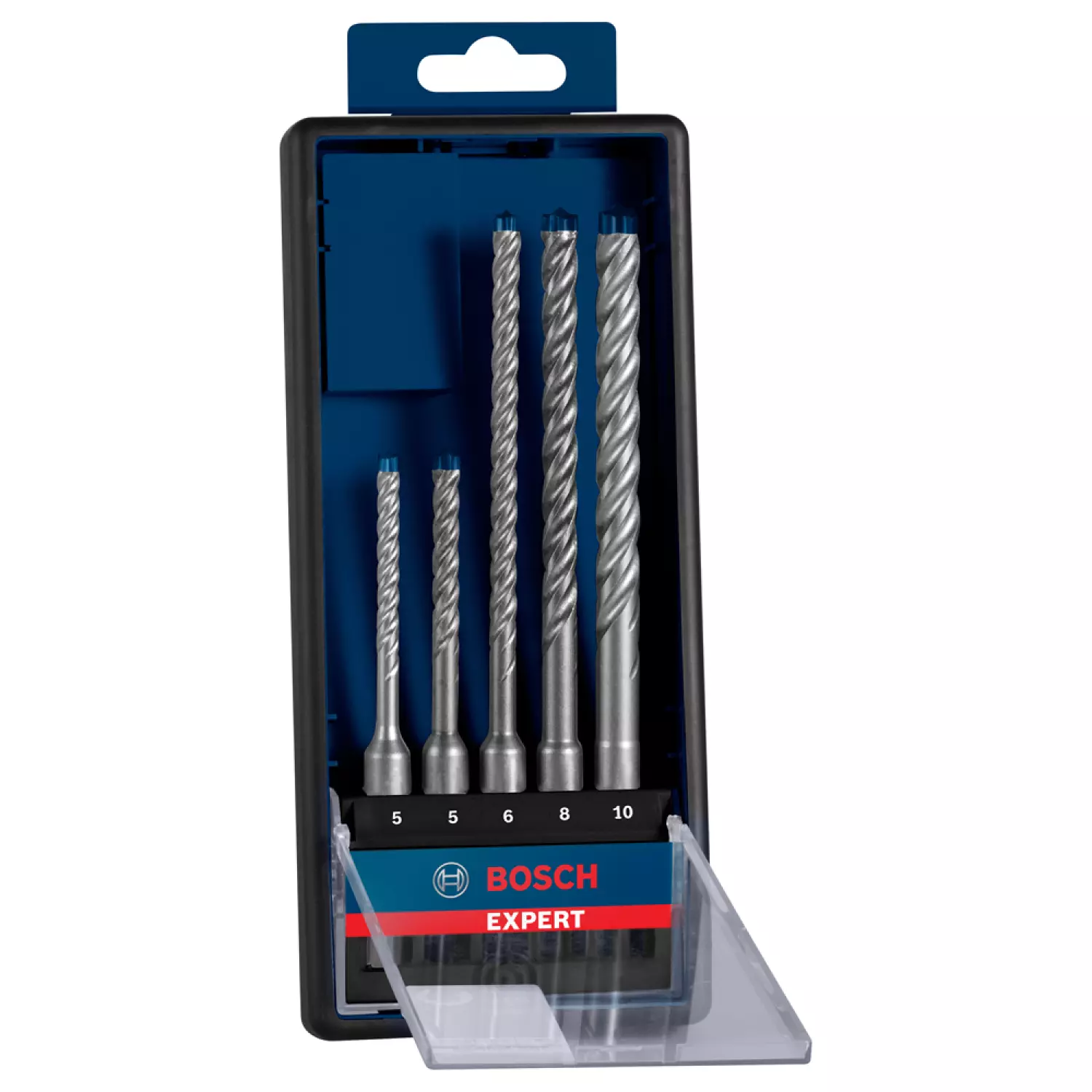 Bosch EXPERT 2608900197 - EXPERT Set 5-pièces SDS plus-7X, 5; 6; 6; 8; 10 mm dans cassette Robustline-image