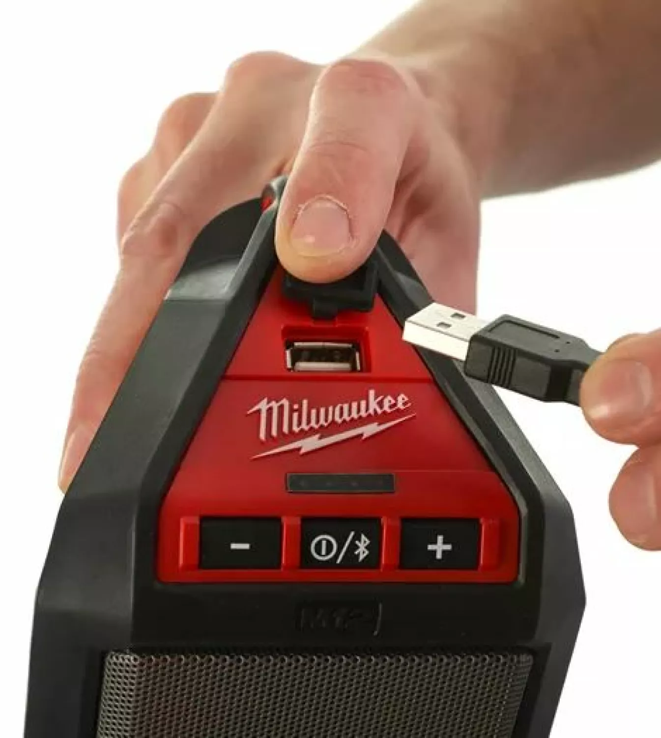 Milwaukee M12 JSSP-0 - Enceinte de chantier Li-Ion 12V - Bluetooth® - fonctionne sur secteur & batterie-image