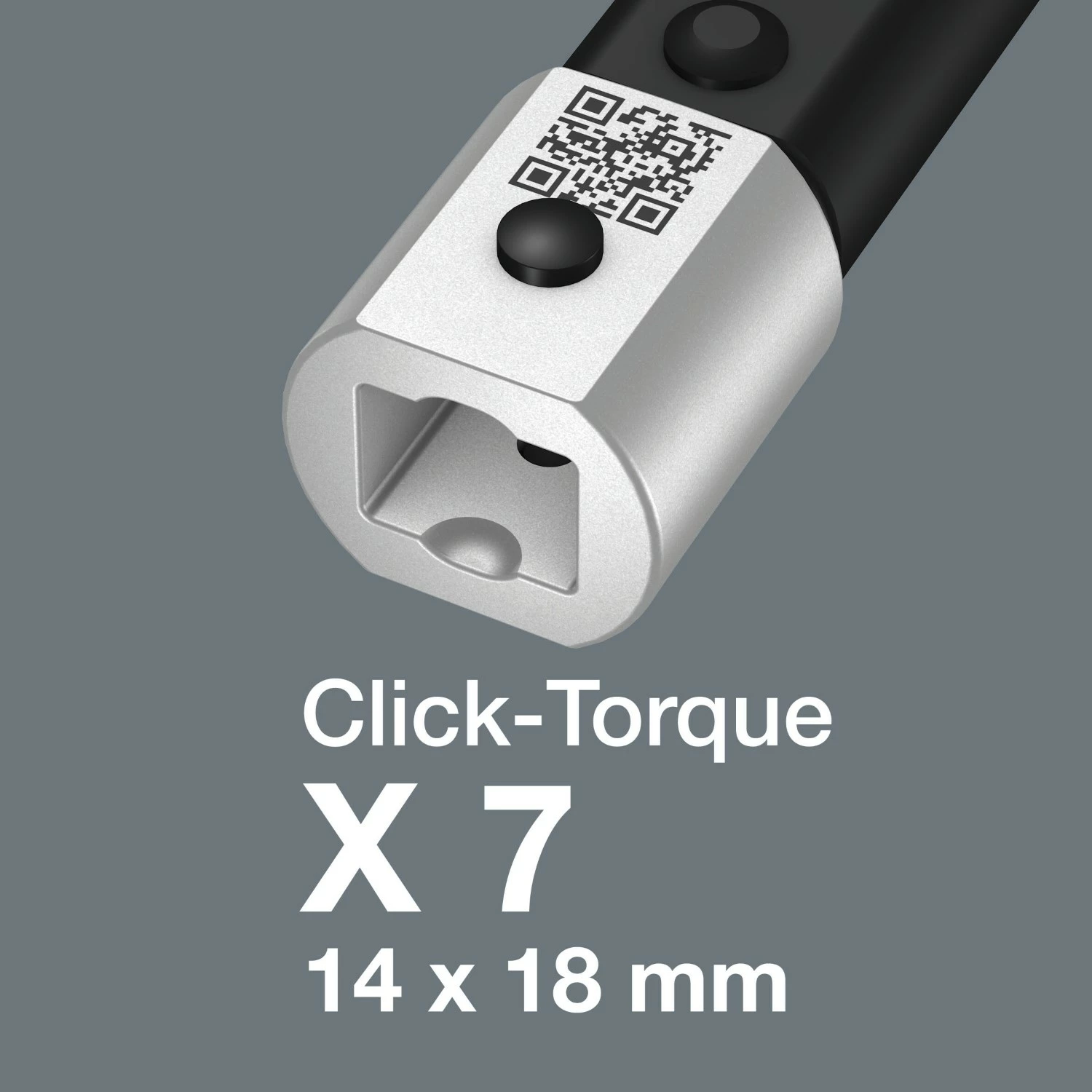 Wera 05075657001 Click-Torque X 7 Clé dynamométrique - 10-100 Nm - 14x18mm-image