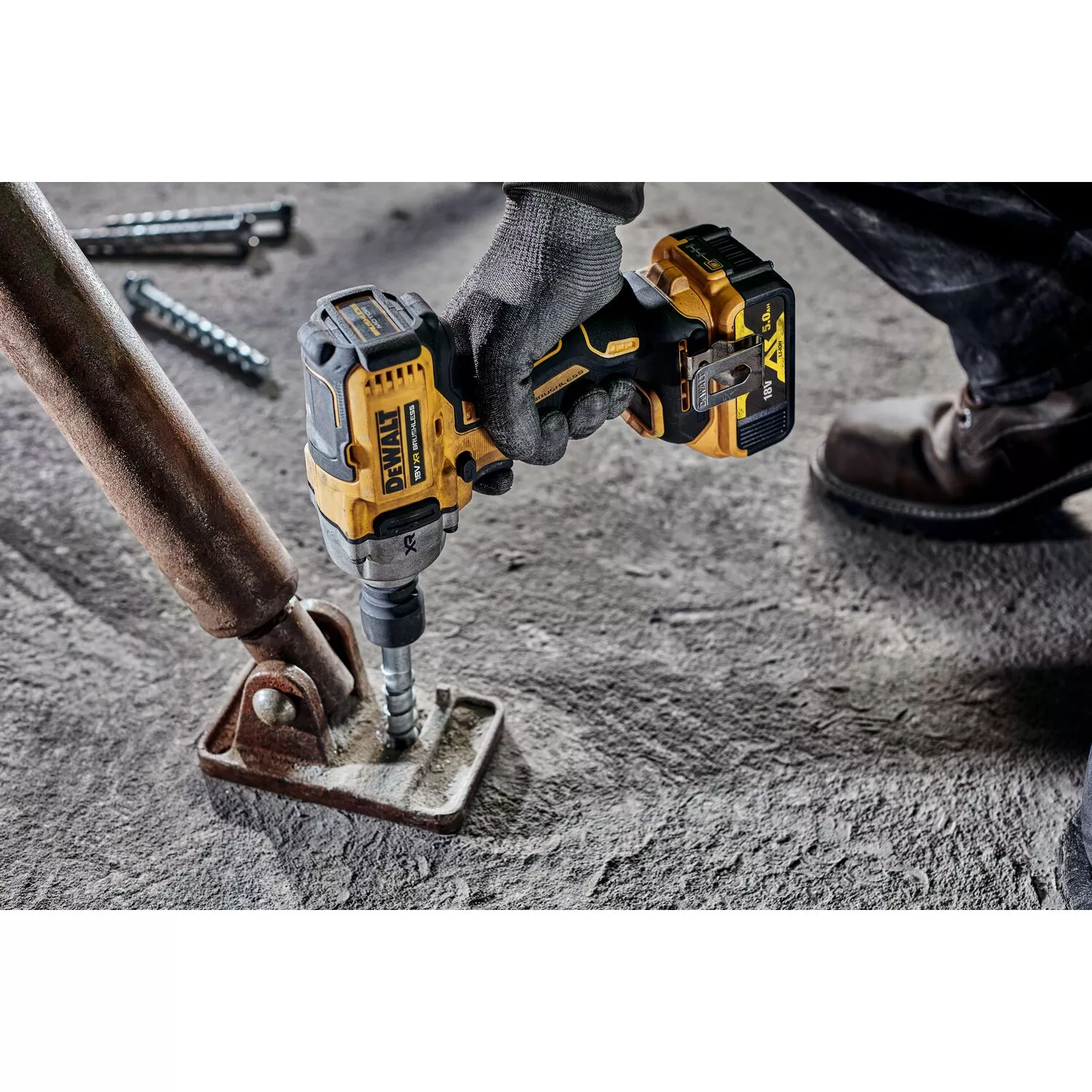 DeWALT DCF892N 18V Li-ion XR accu slagmoersleutel body - 1/2'' - 1152Nm - koolborstelloos - pin-aansluiting-image