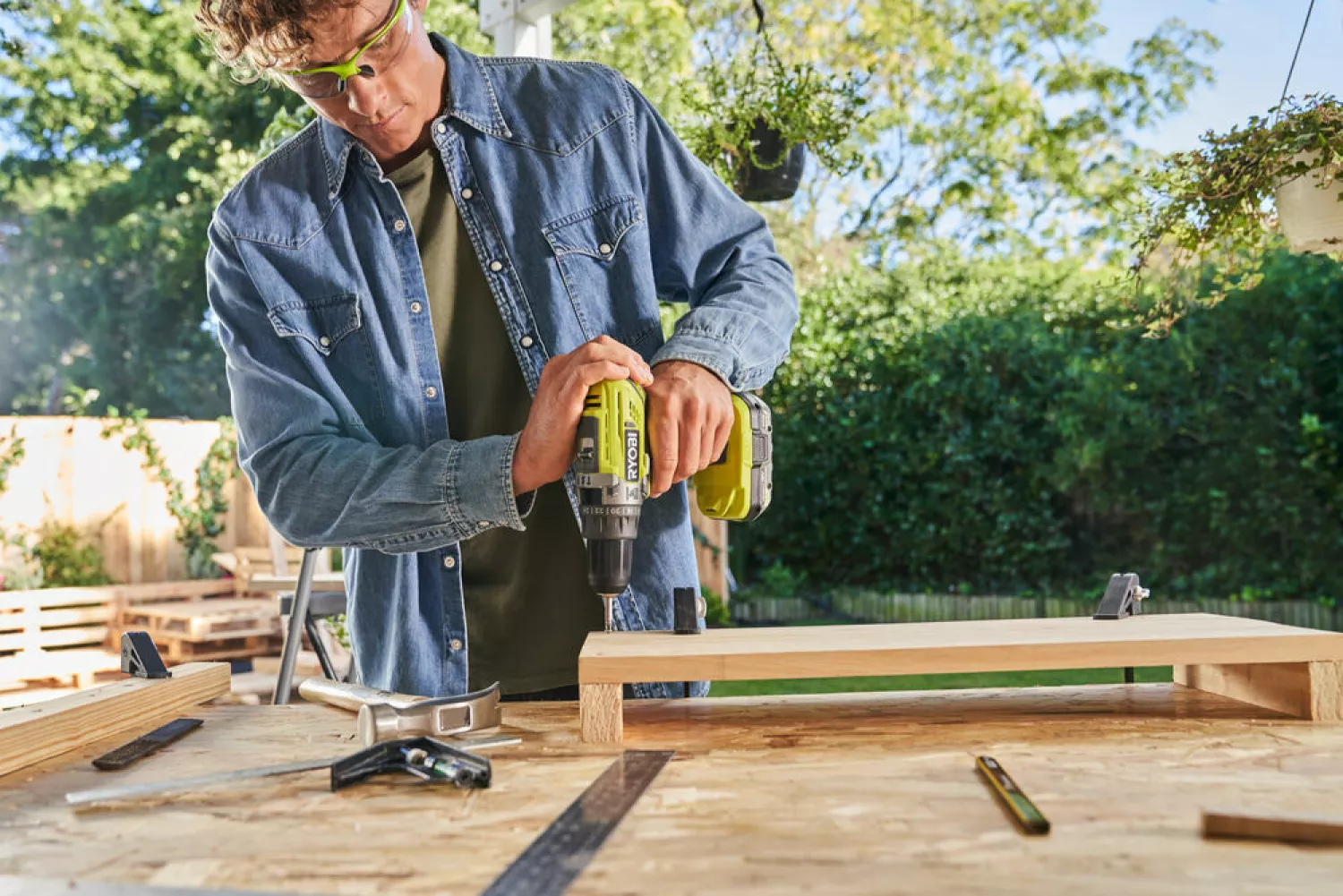 Ryobi R18PD3-0 ONE+ 18V Li-ion Perceuse / Visseuse à percussion sans fil - Machine seule-image