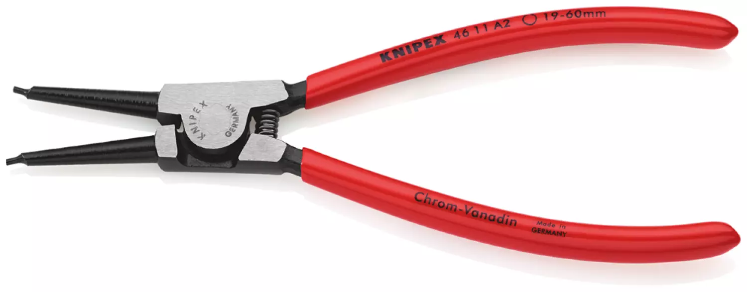 Knipex 46 11 A2 - Pince pour circlips pour circlips extérieurs d'arbre-image