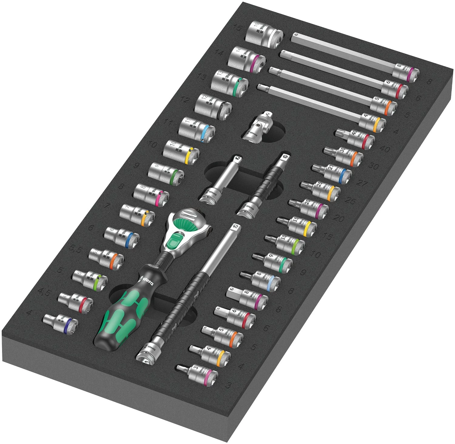 Wera 05150135001 9705 Tool Rebel Gereedschapswagen Stainless 1 gevuld - 177-delig - 7 laden-image