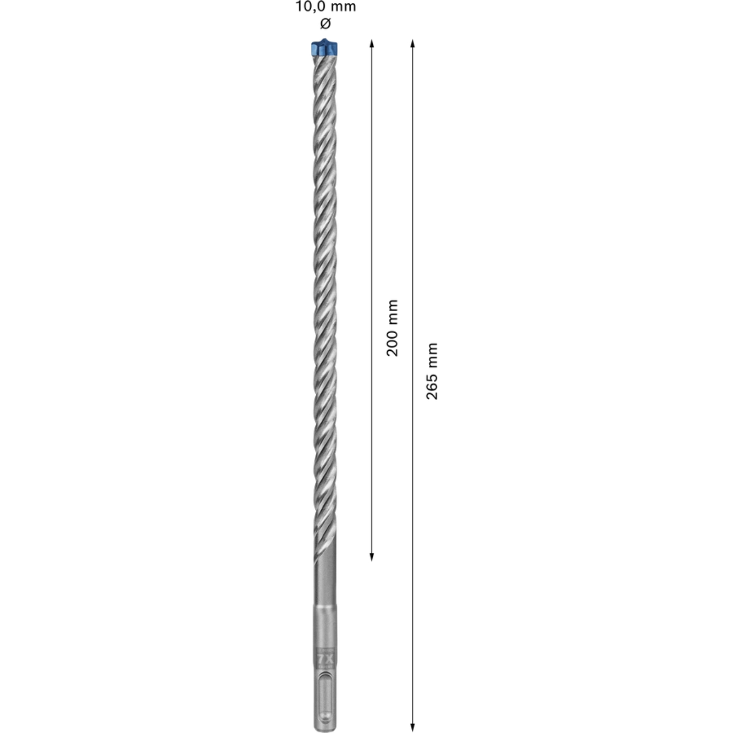 Bosch 2608900172 Marteau perforateur SDS plus-7X 10pcs 10x200x265mm-image