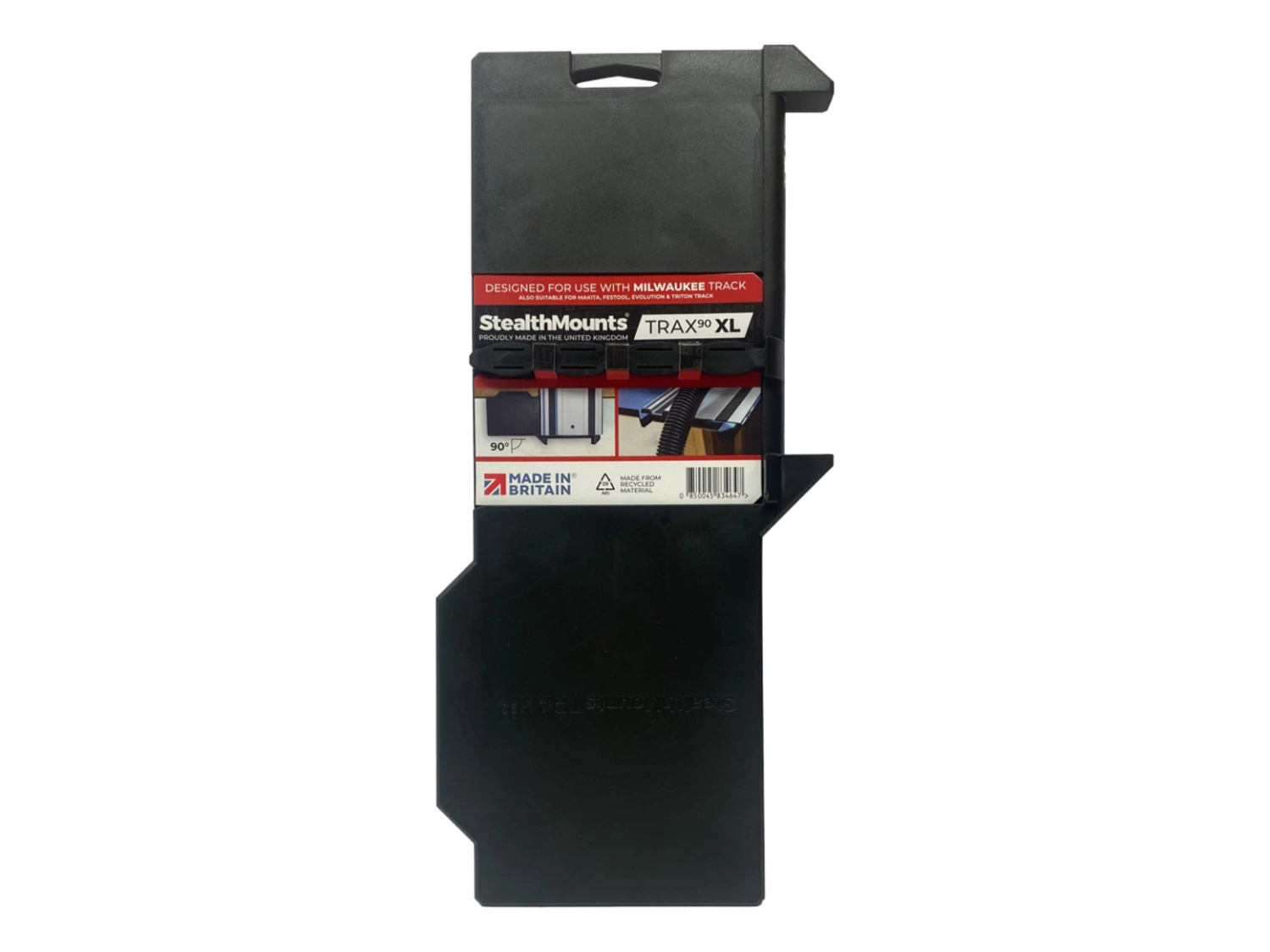 StealthMounts TSS-L-MW-1 Equerre de sciage pour rails de guidage Milwaukee - 90 degrés-image